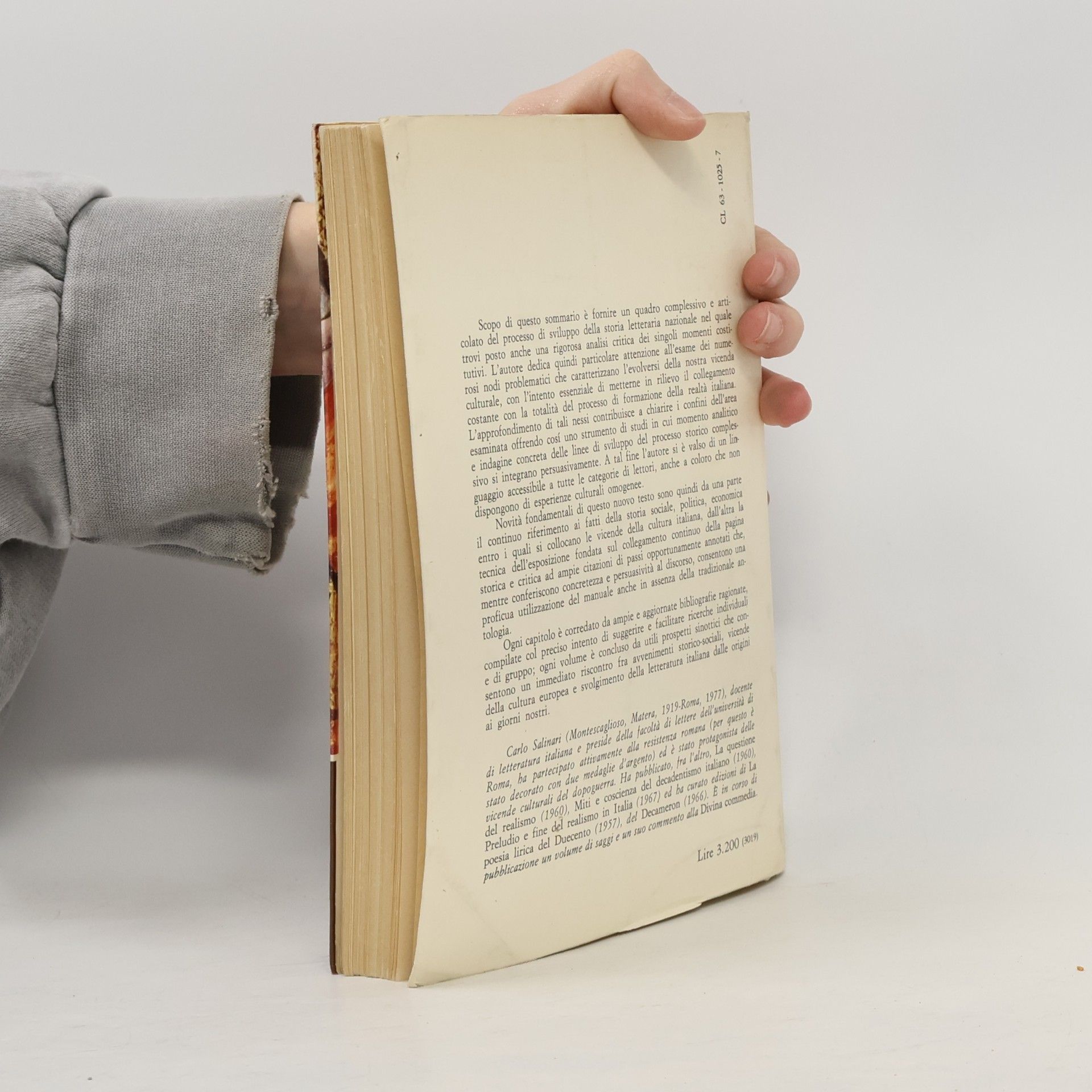 Carlo Salinari Sommario di storia della letteratura italiana 1