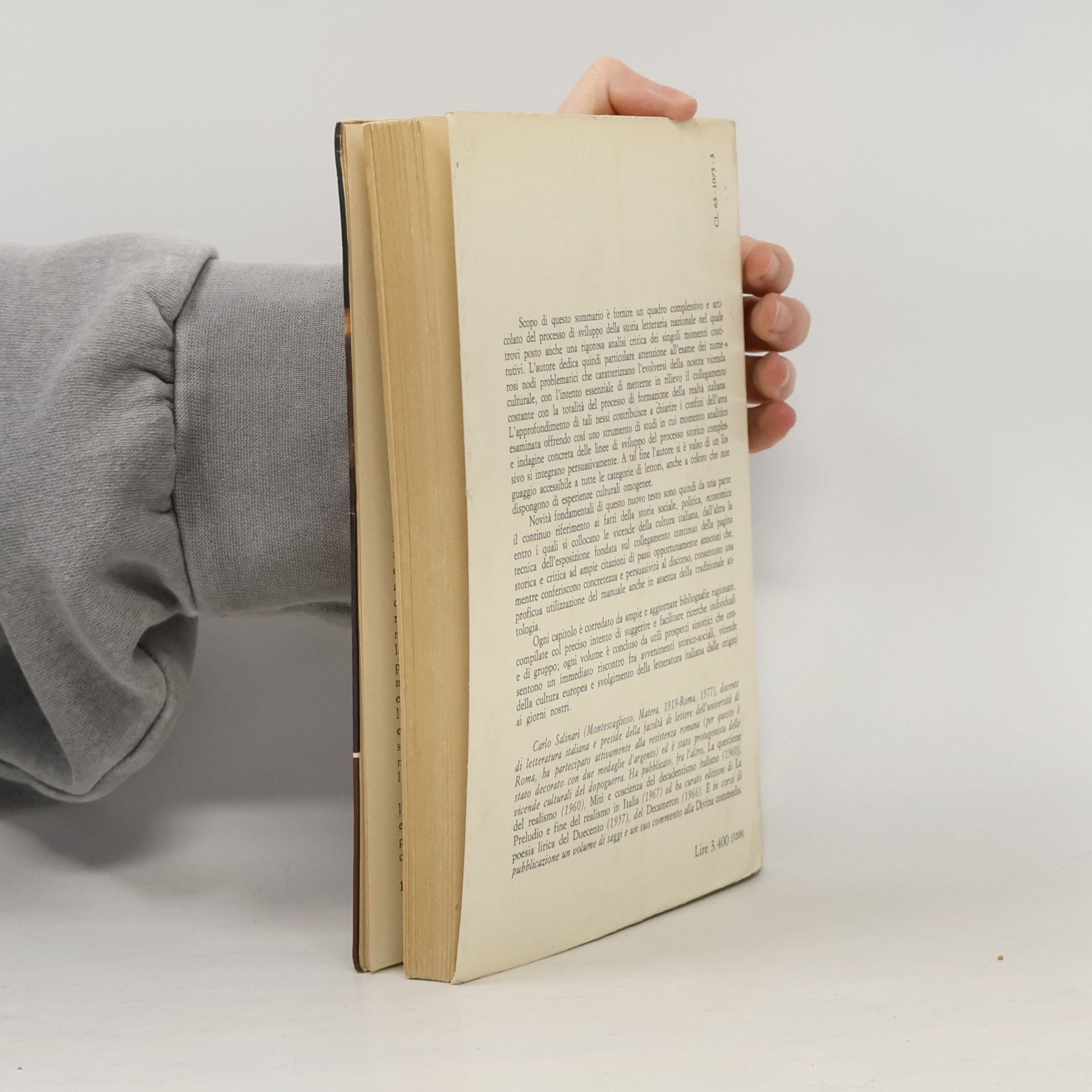 Carlo Salinari Sommario di storia della letteratura italiana 2