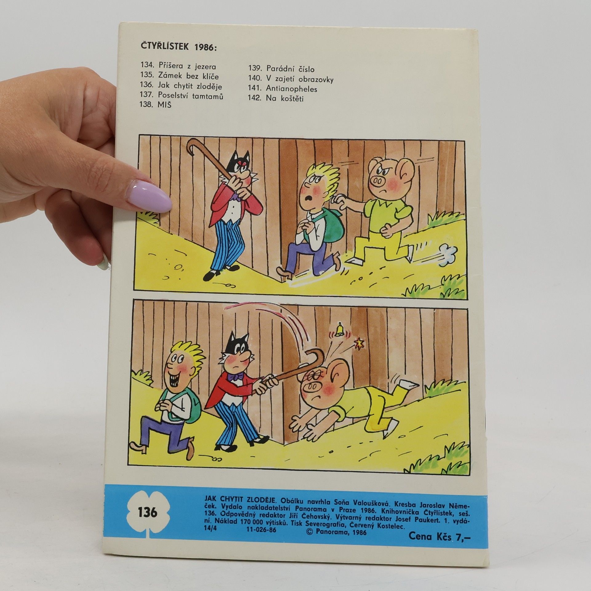 Ljuba Štíplová Čtyřlístek 136. Jak chytit zloděje
