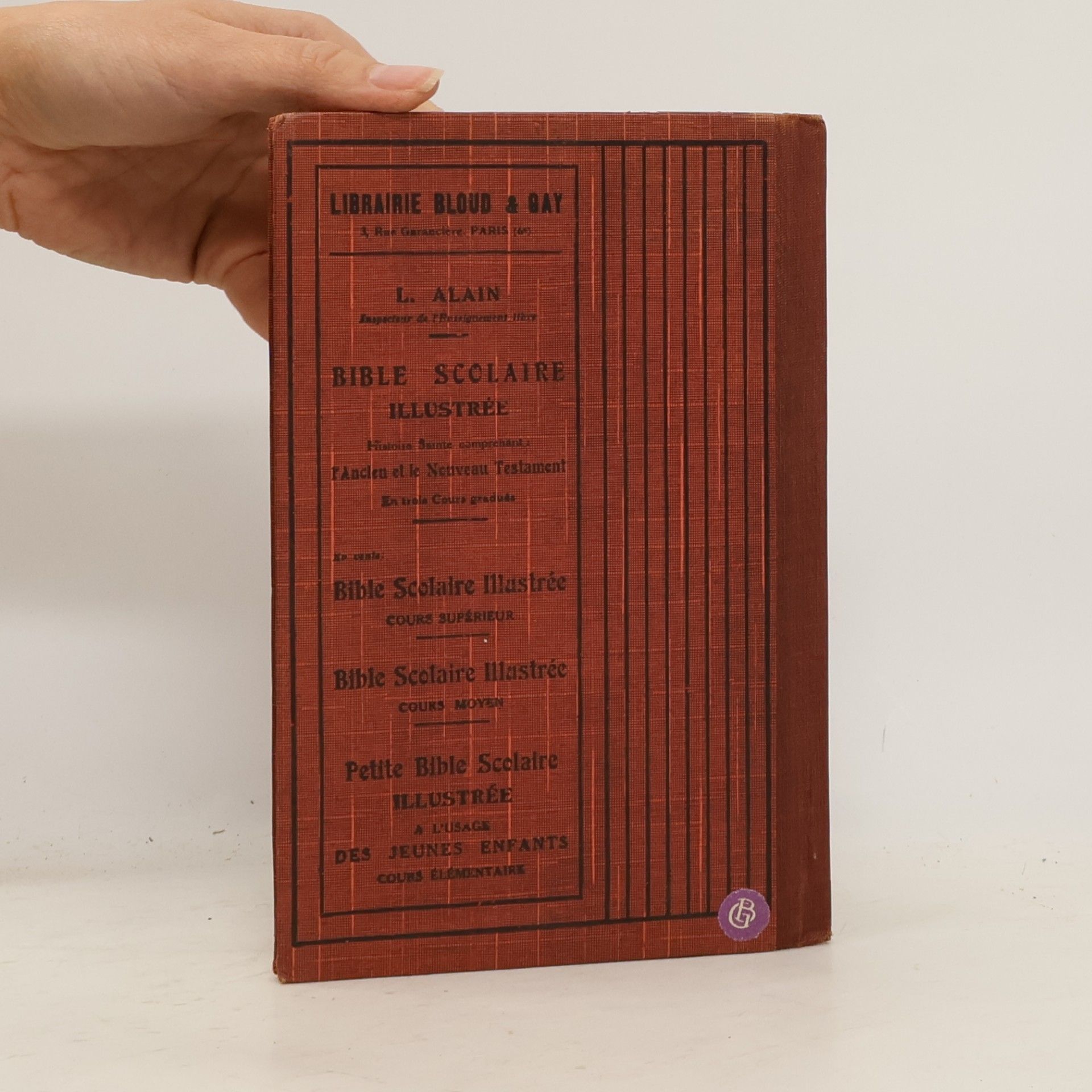 Alain L. de Weck Bible scolaire illustrée