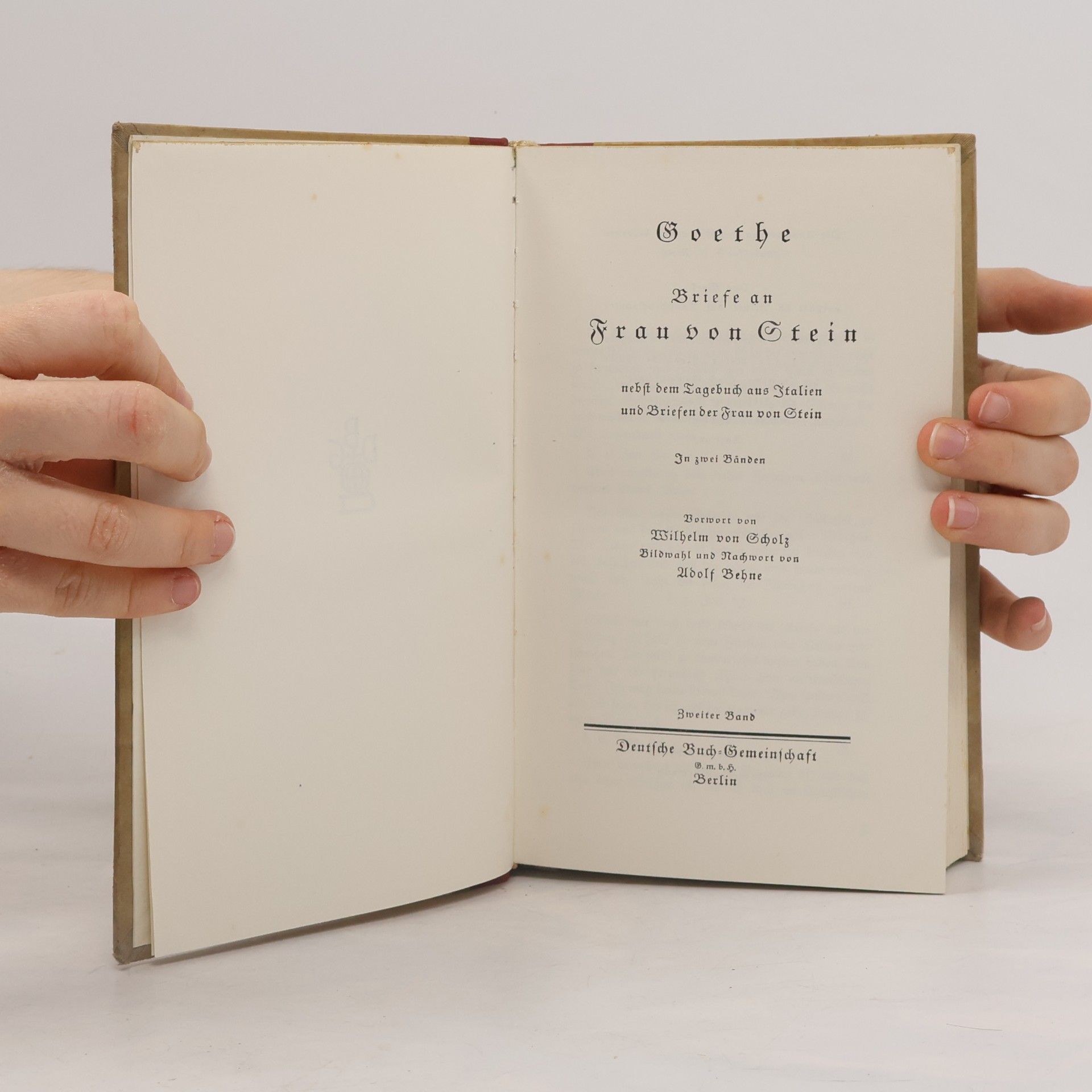 Johann Wolfgang von Goethe Briefe an Frau von Stein