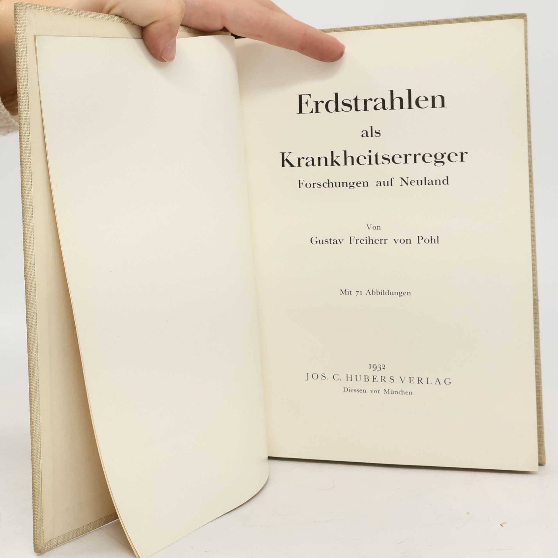 Gustav Freiherr von Pohl Erdstrahlen als Krankheitserreger