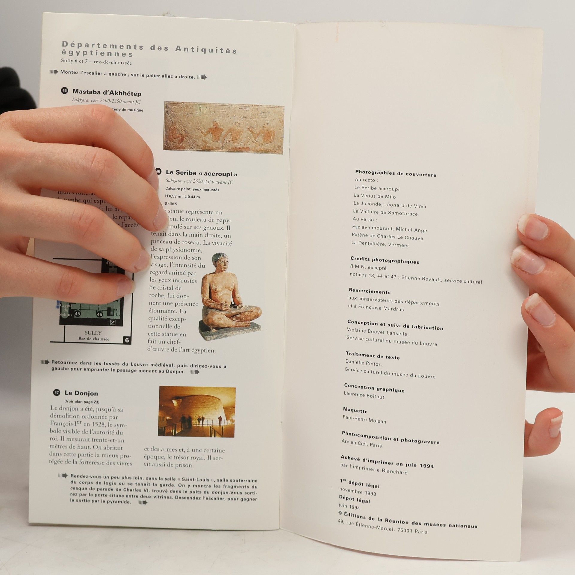 Musée du Louvre (Paris). Service culturel Louvre, guide du visiteur pressé