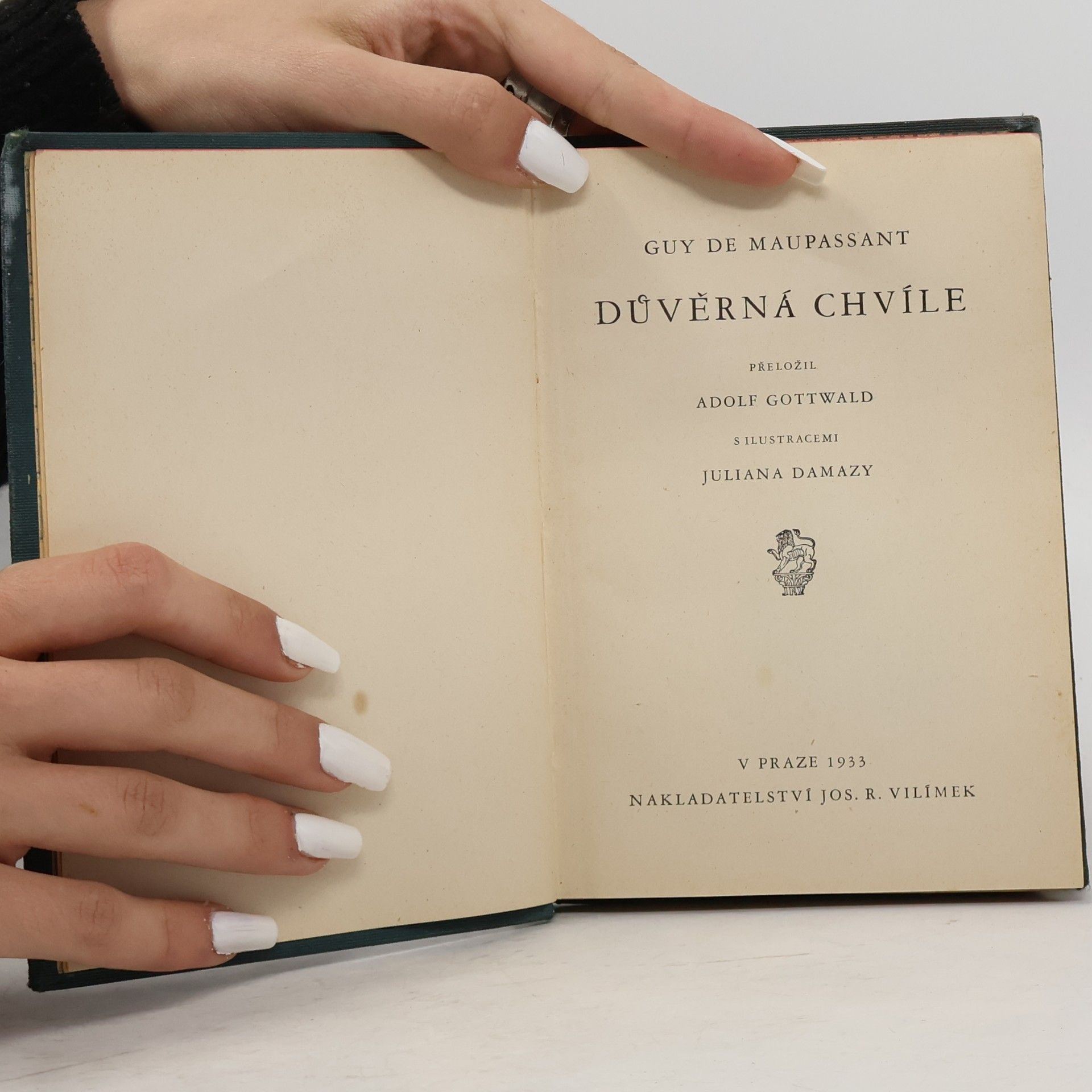 Guy de Maupassant Důvěrná chvíle