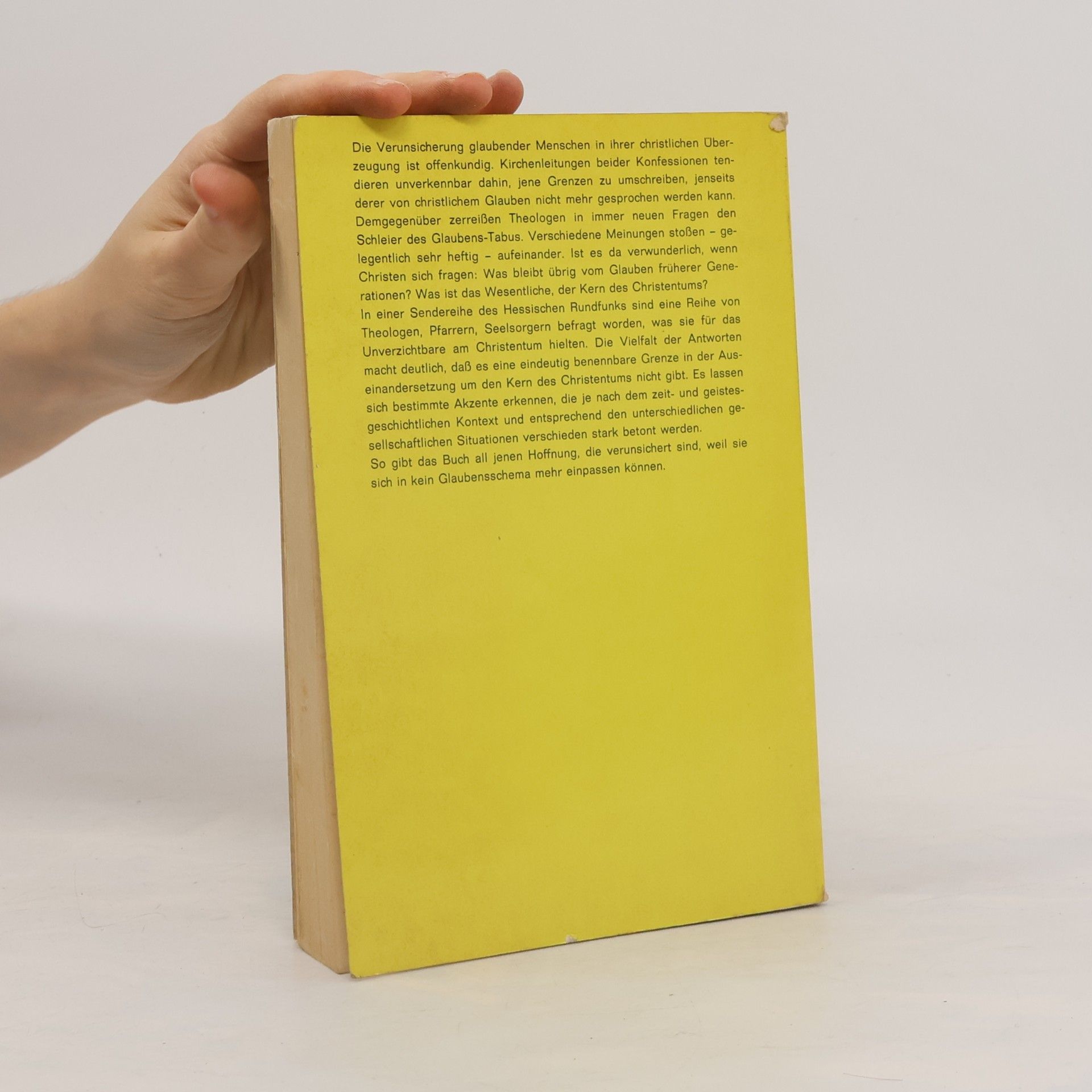 Various authors Das Unverzichtbare am Christentum