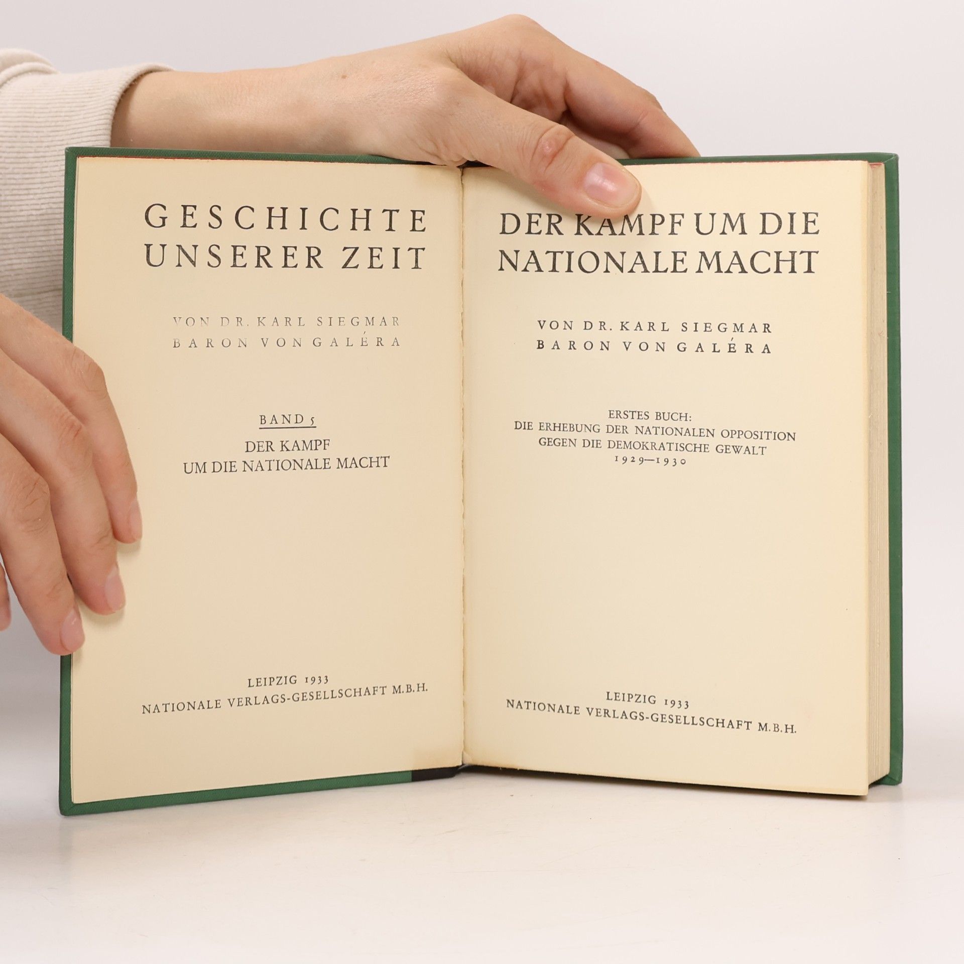 Dr. Karl Siegmar Baron Von Galéra Galéra Geschichte V.
