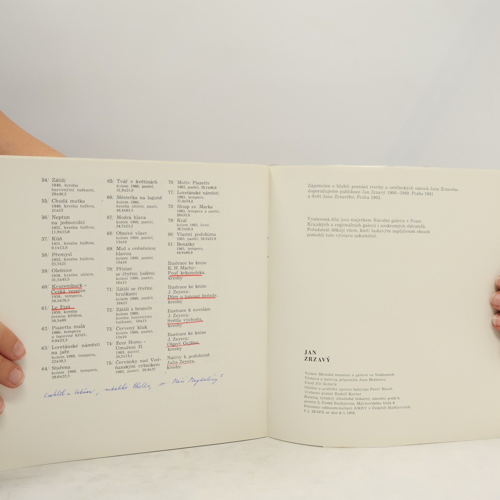 Various authors Jan Zrzavý. Obrazy a kresby z Národní galerie v Praze