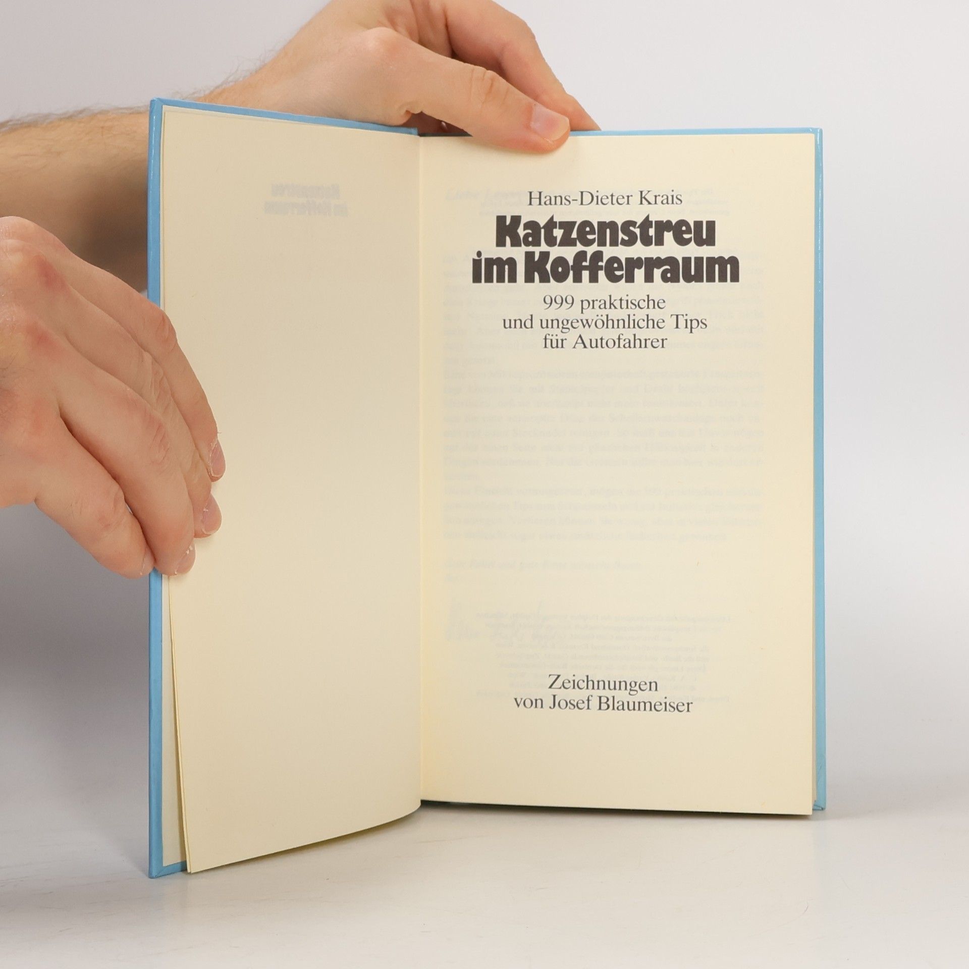 Hans-Dieter Krais Katzenstreu im Kofferraum