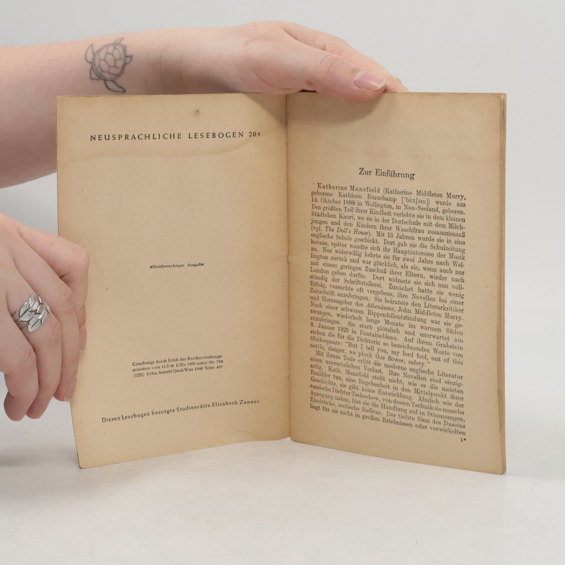 Katherine Mansfield Six Stories
