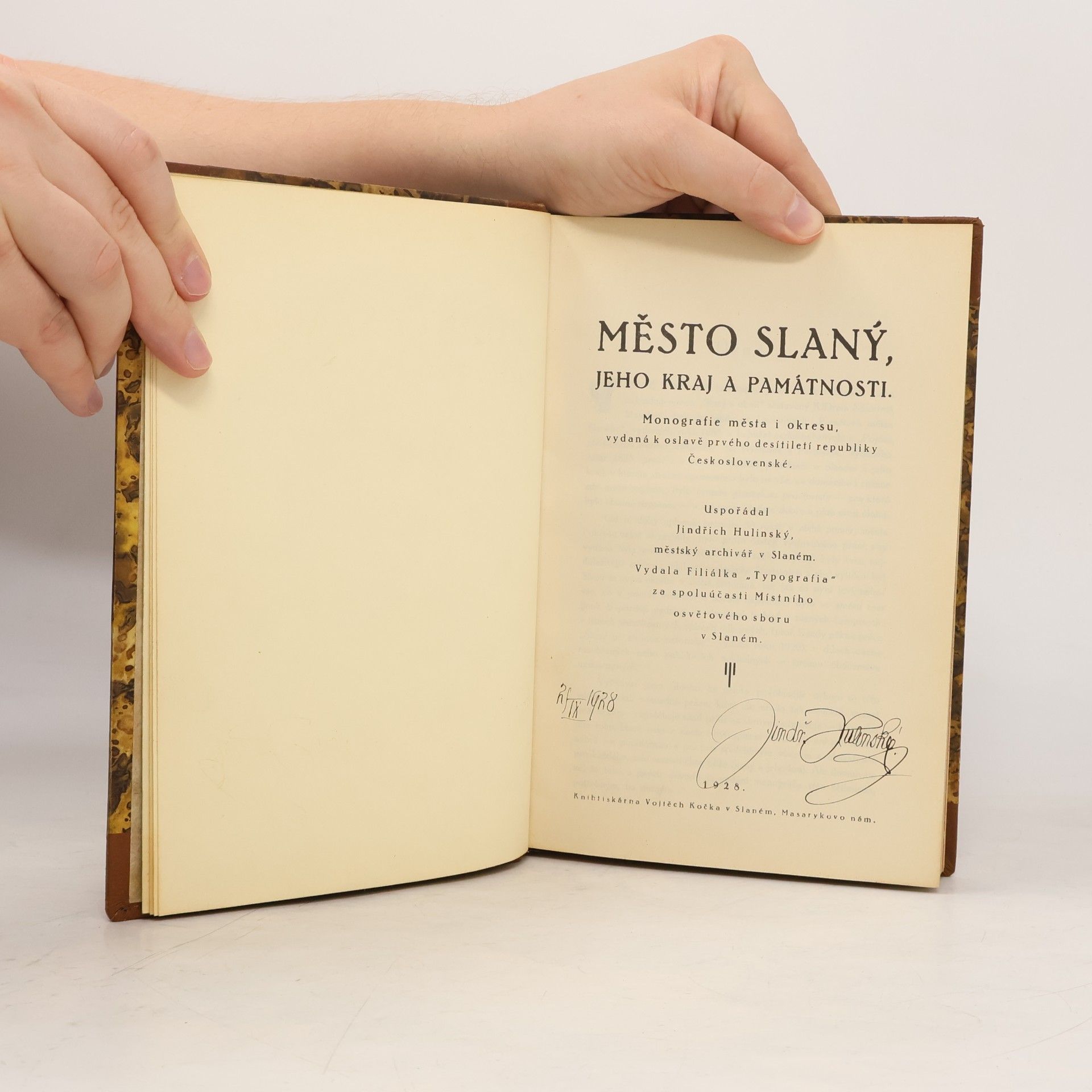 Jindřich Hulinský Město Slaný, jeho kraj a památnosti