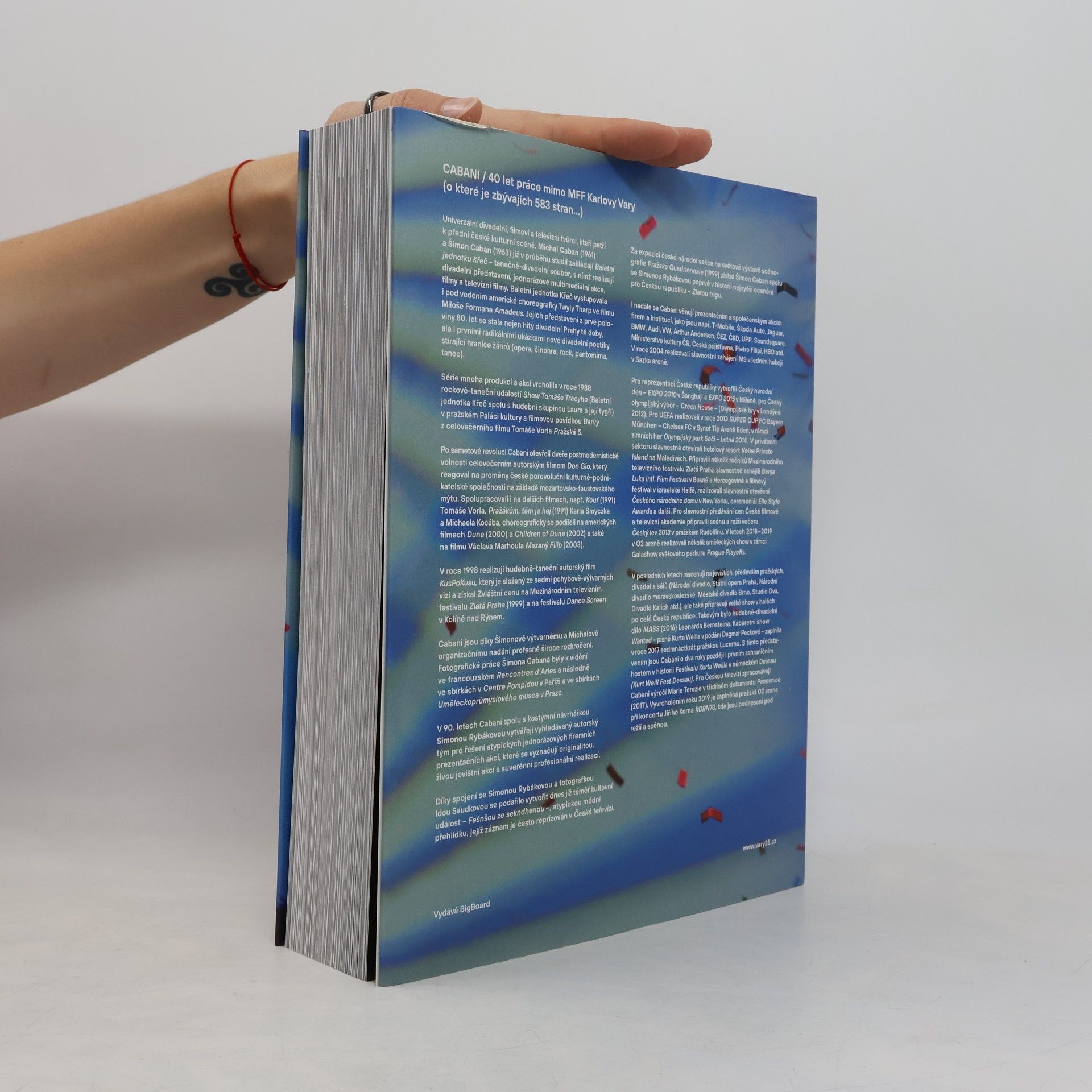 Šimon Caban Vary 25 : BigBoard uvádí Cabani : 25 let akce na Mezinárodním filmovém festivalu Karlovy Vary 1995-2020