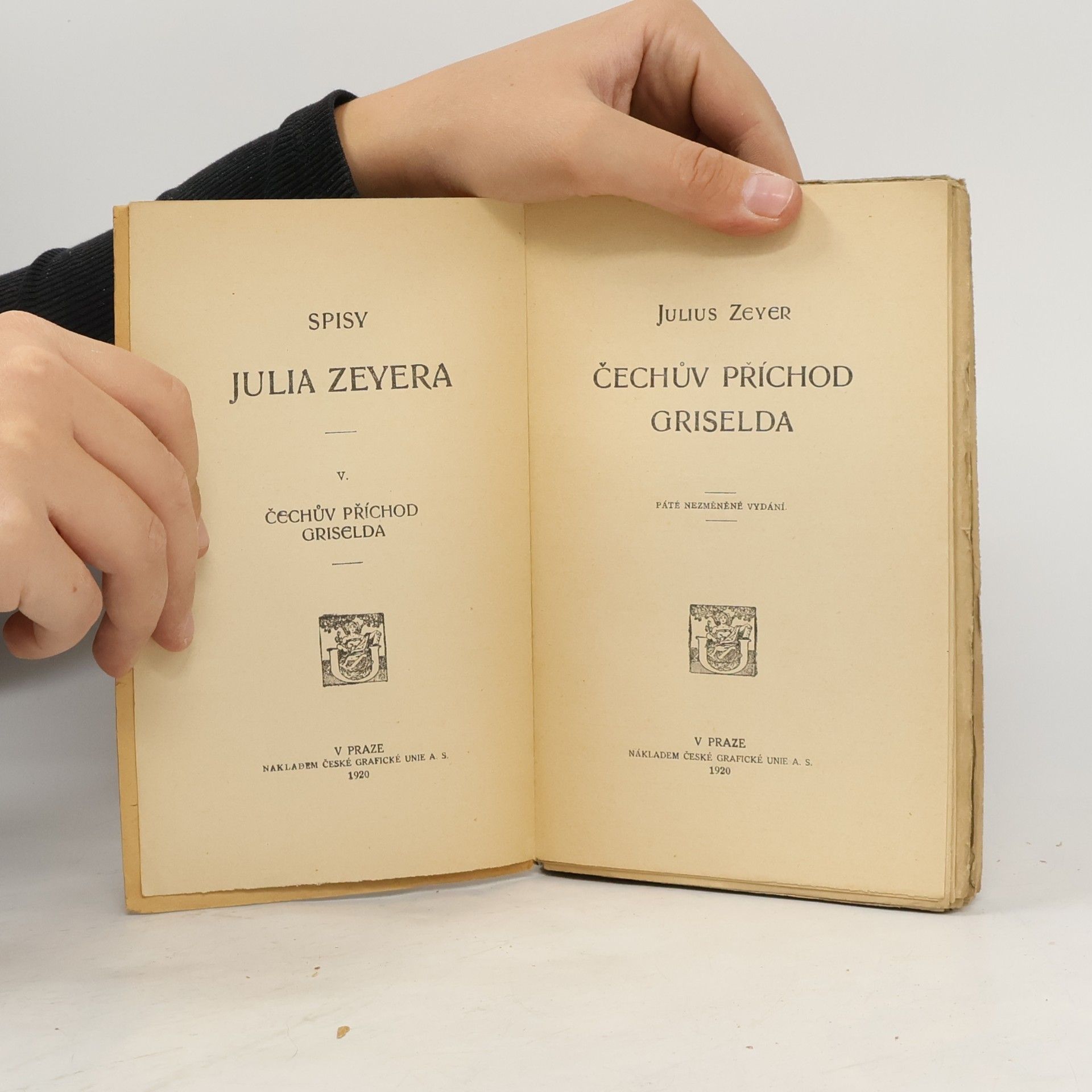 Julius Zeyer Čechův příchod. Griselda