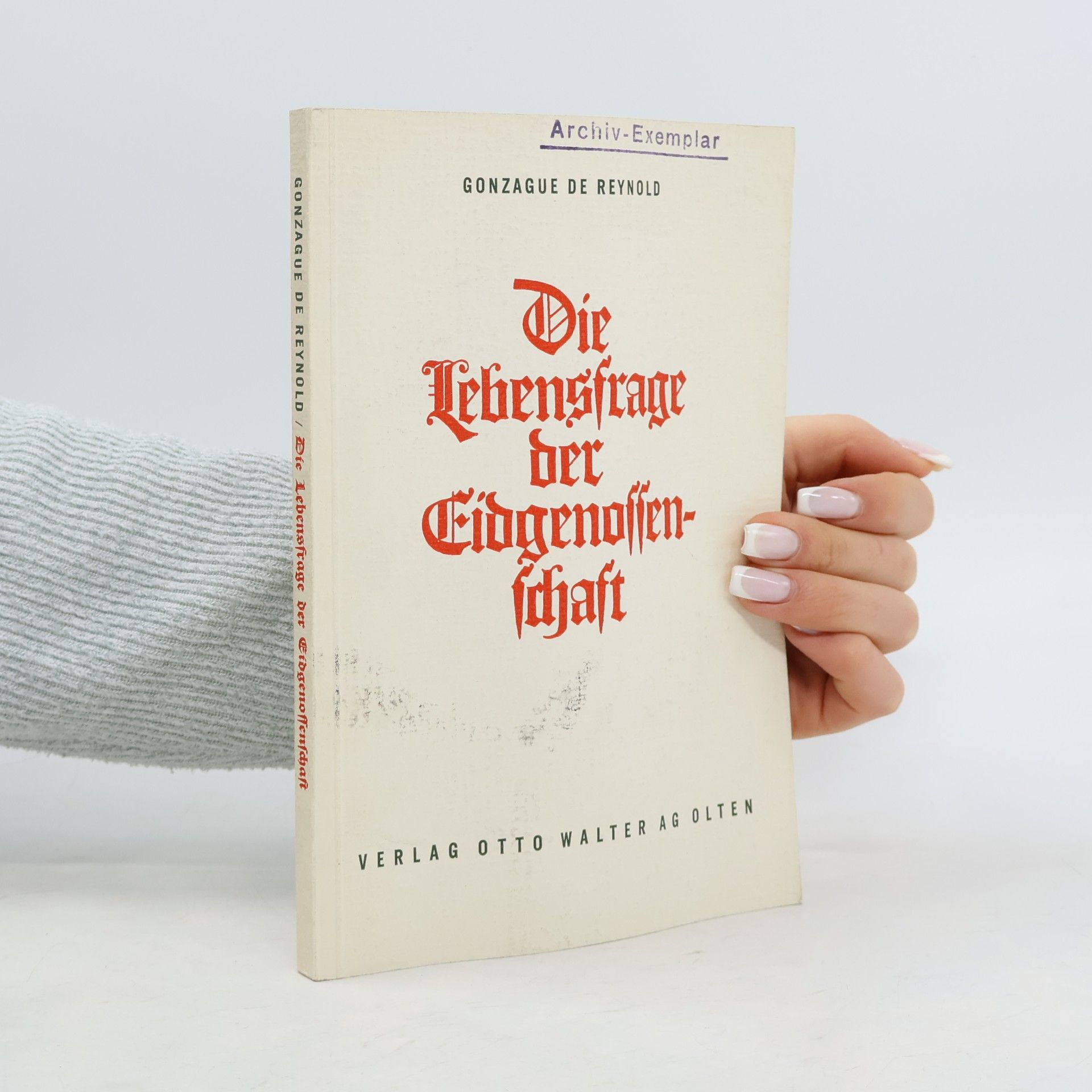 Die Lebensfrage der Eidgenossenschaft