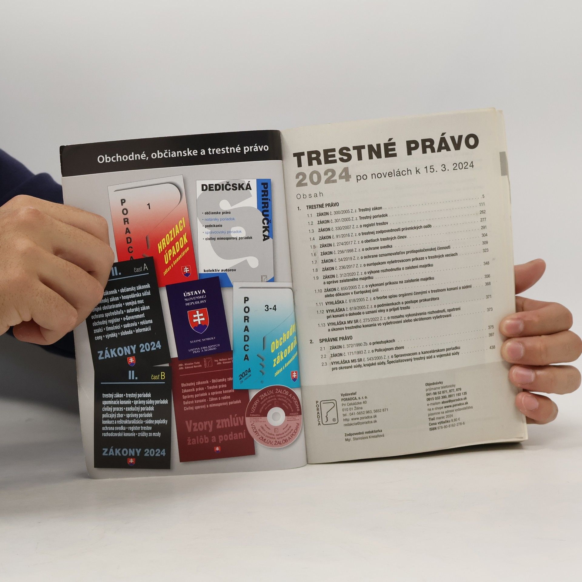 Miroslav Tichý Trestný zákon, Trestný poriadok