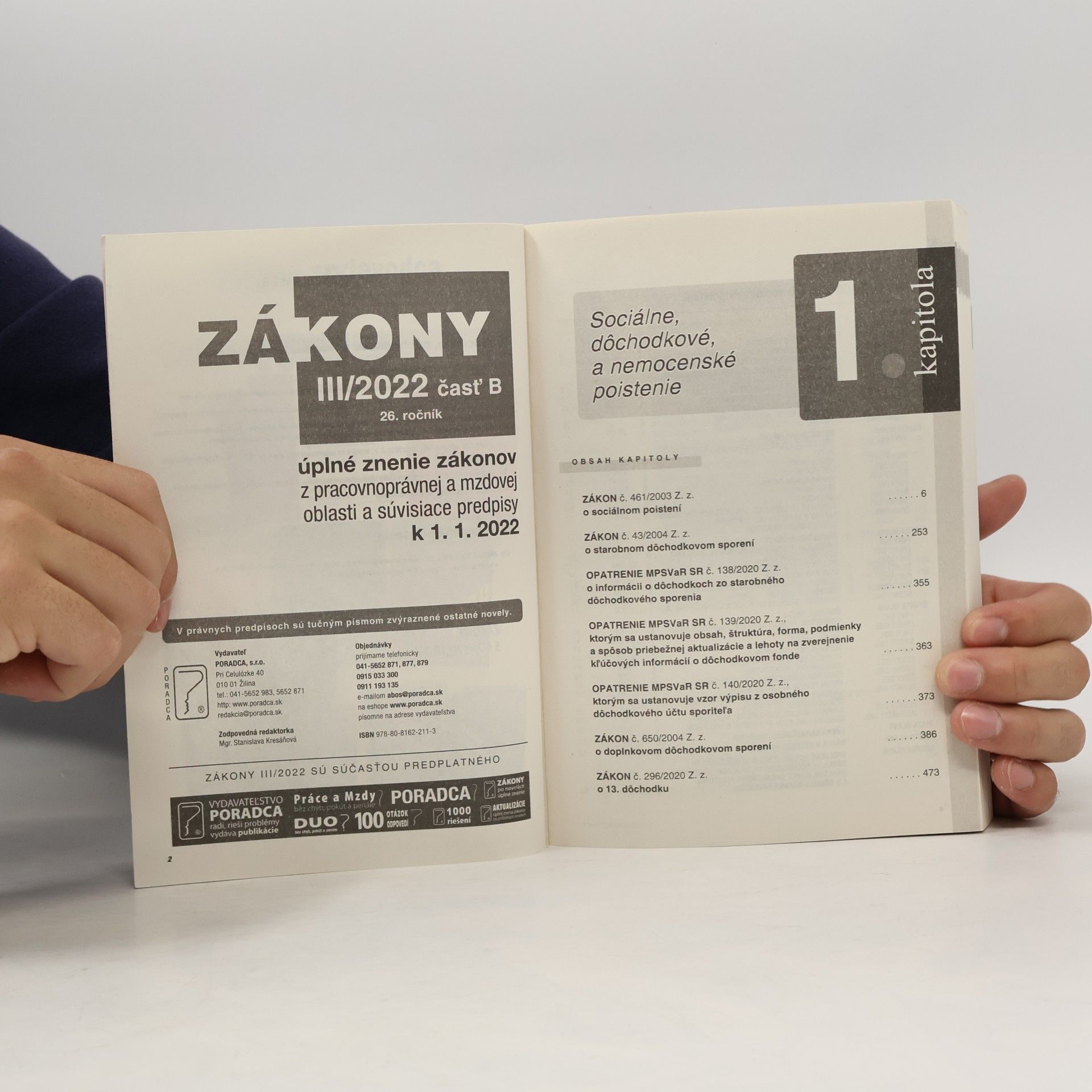 Various authors Zákony III. časť B 2022