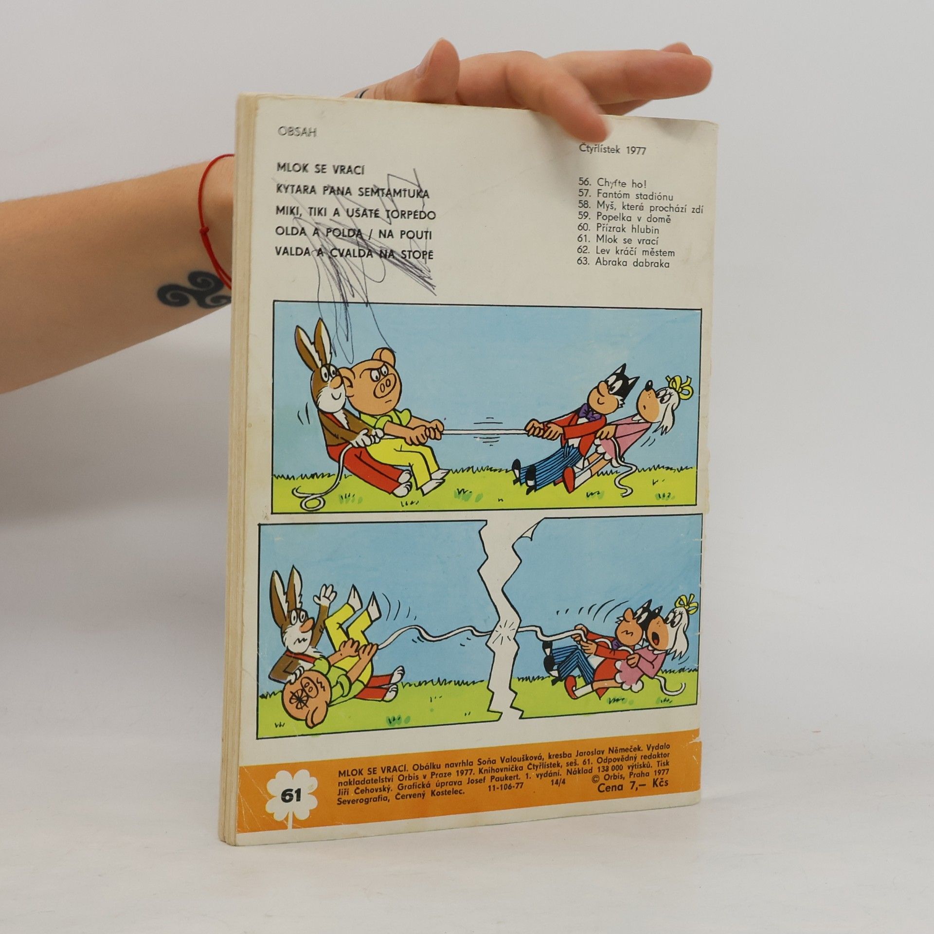 Autorenkollektiv Čtyřlístek 61. Mlok se vrací a čtyři další obrázkové příběhy