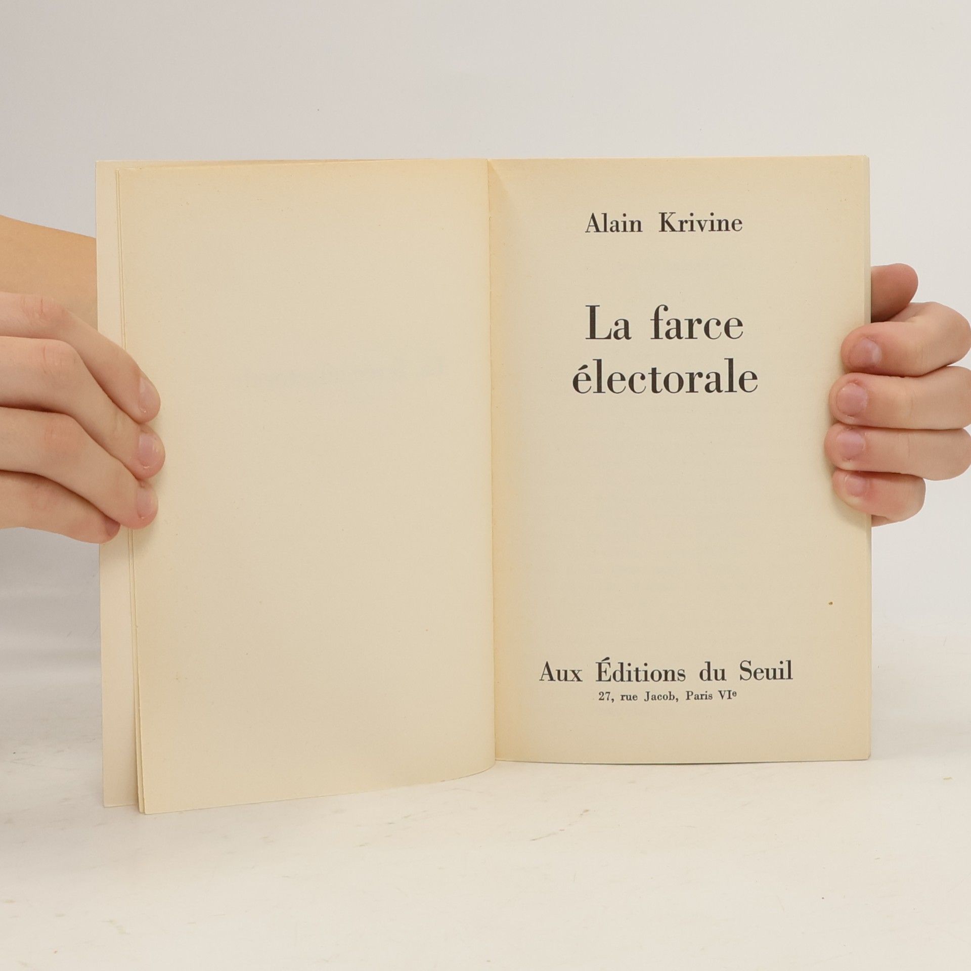 J.L. Krivine La Farce électorale