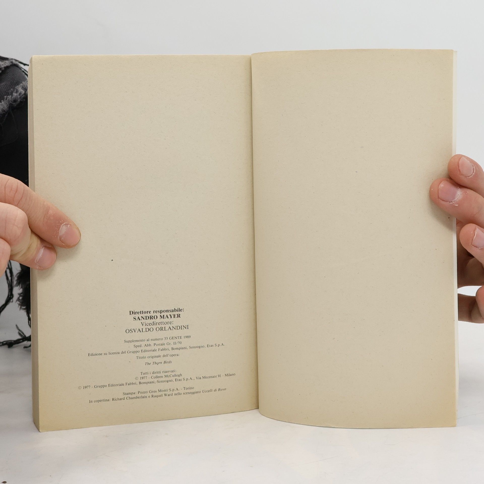 Colleen McCullough Uccelli di Rovo. Secondo volume