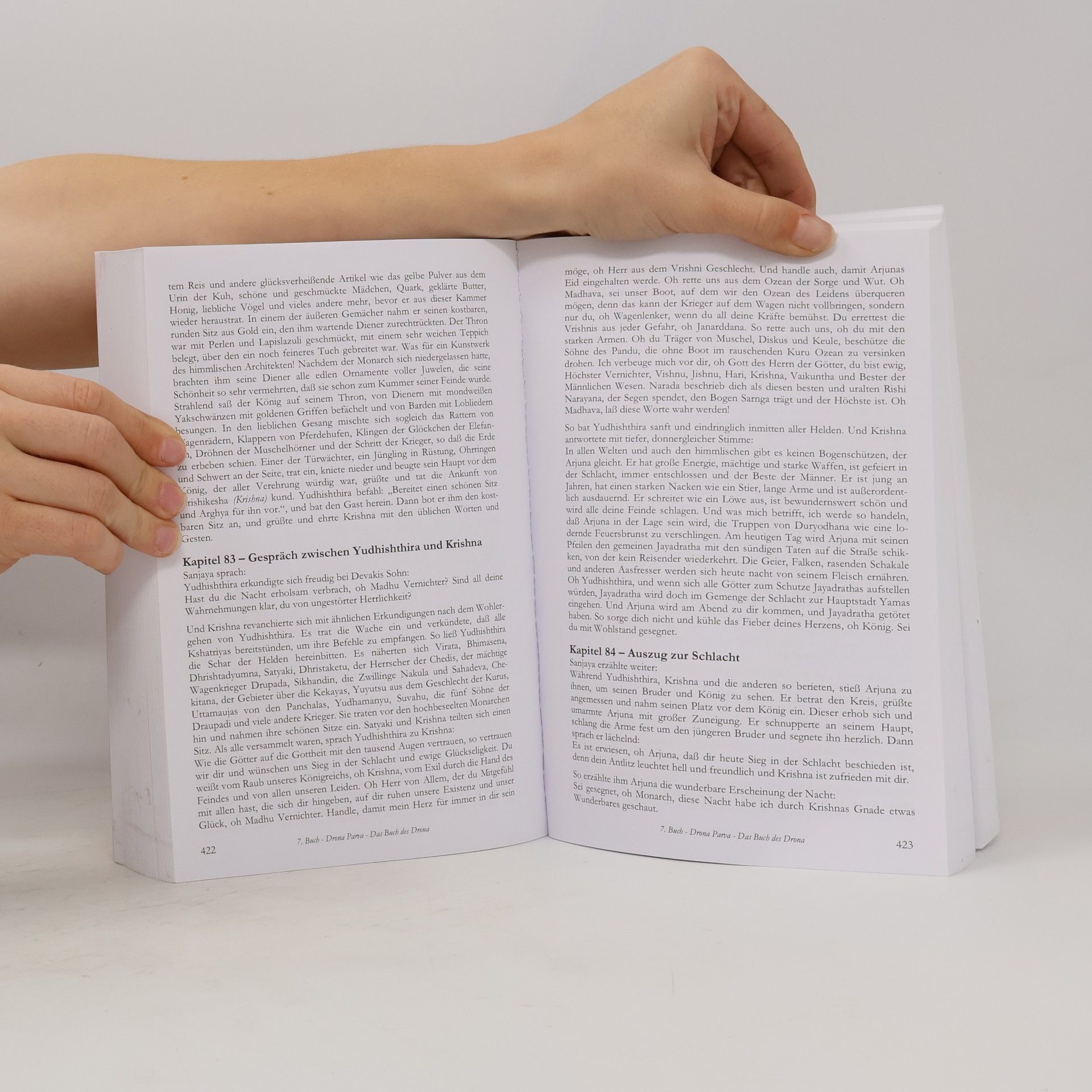 Krishna-Dwaipayana Vyasa Mahabharata (Buch 6-7) - Deutsche Komplettübersetzung