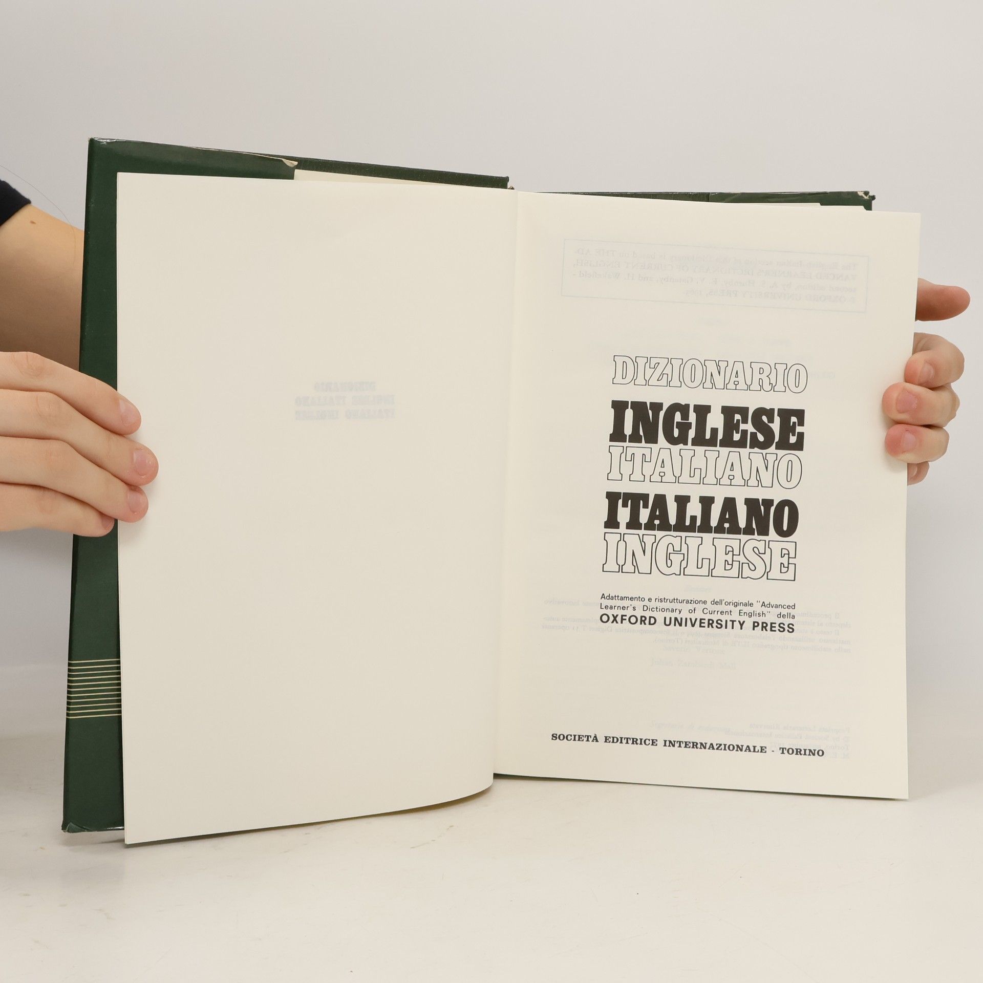 Autorenkollektiv Dizionario Inglese-Italiano, Italiano-Inglese