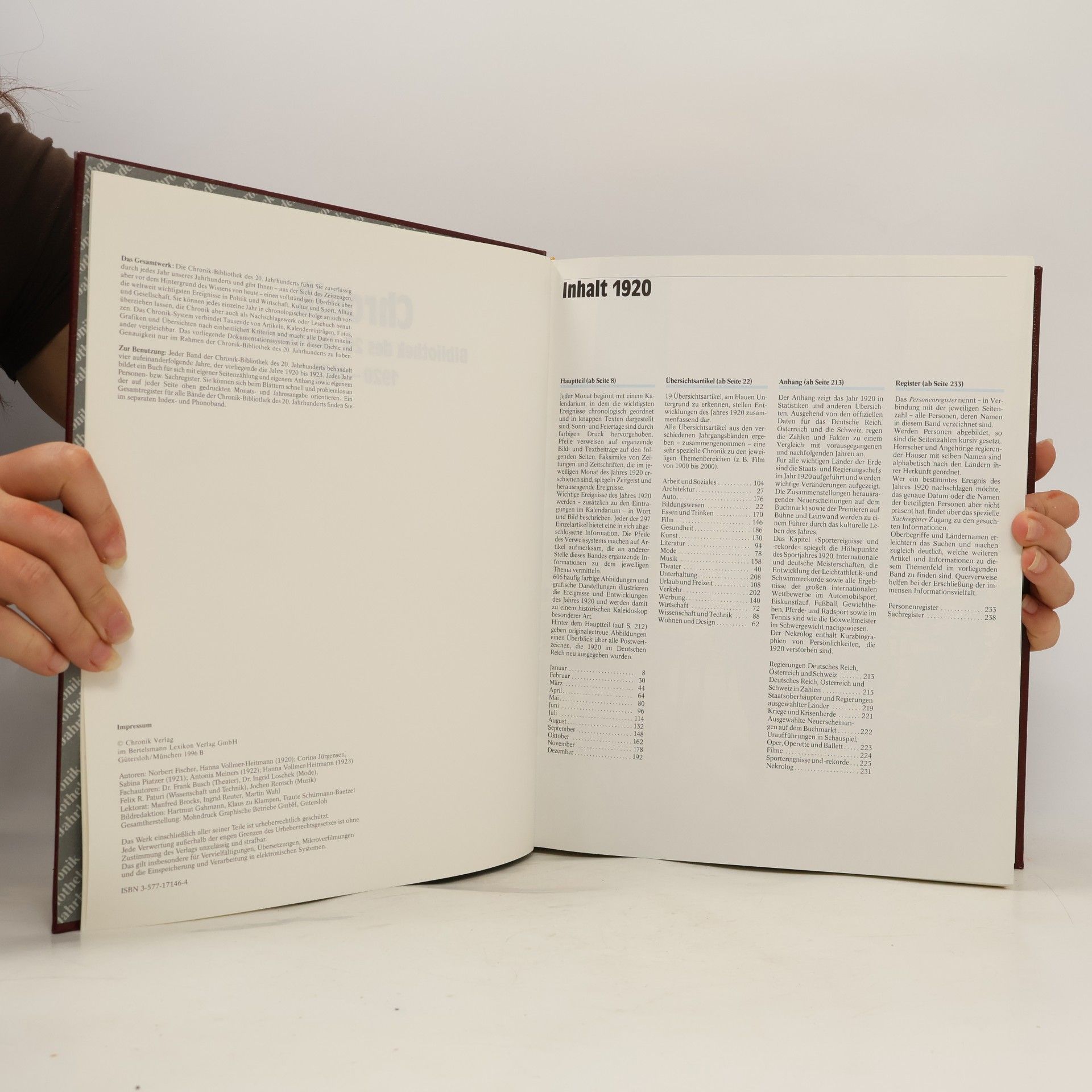 Autorenkollektiv Chronik-Bibliothek des 20. Jahrhunderts. 6 1920-1923