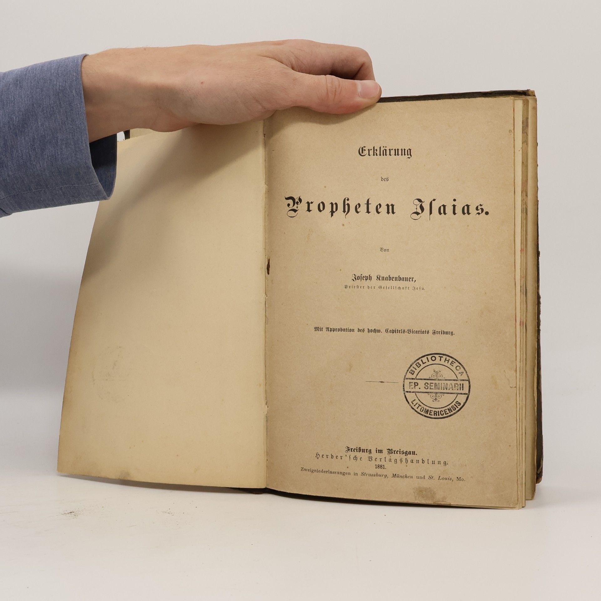 Joseph Knabenbauer Erklärung des Propheten Isaias