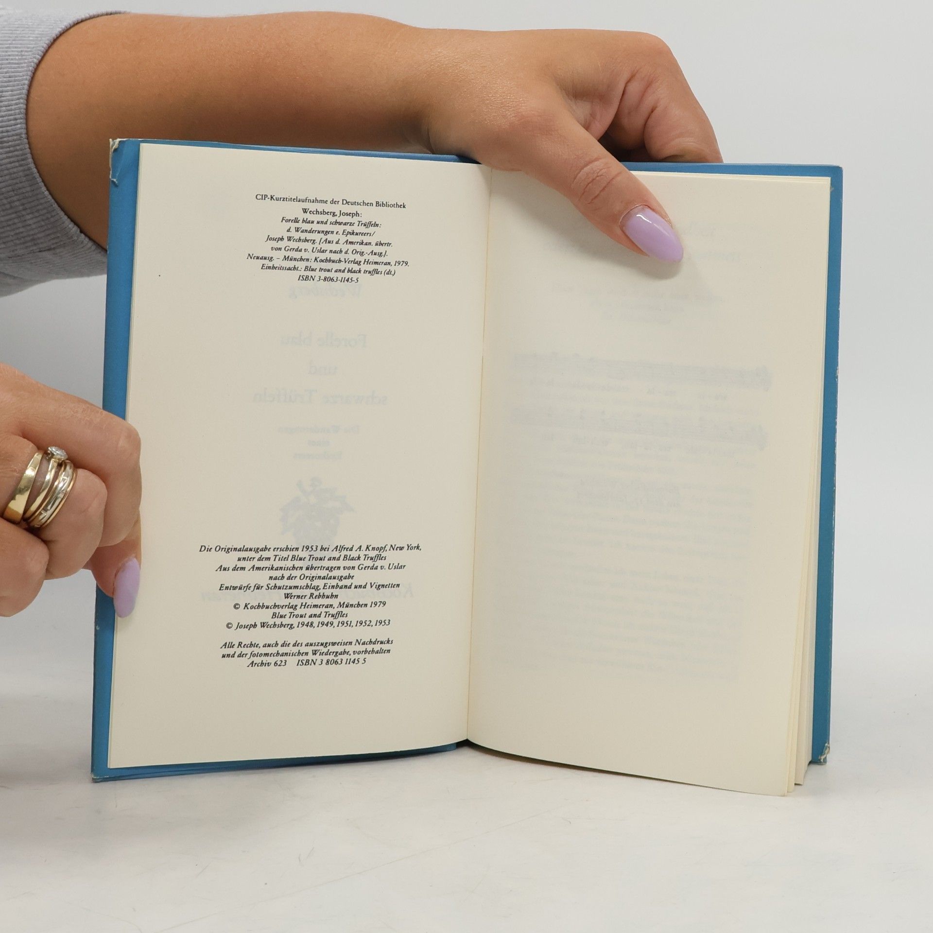 Joseph Wechsberg Forelle blau und schwarze Trüffeln