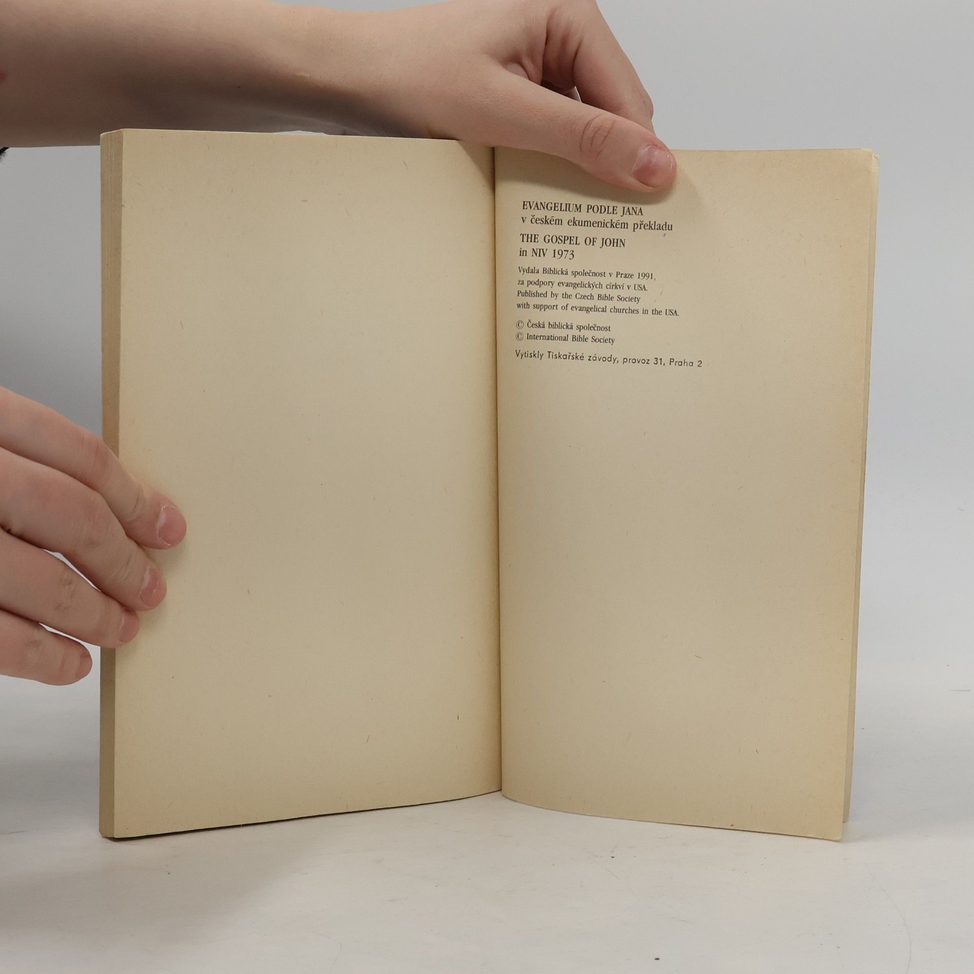 Kolektív autorov Evangelium podle Jana. The Gospel of John