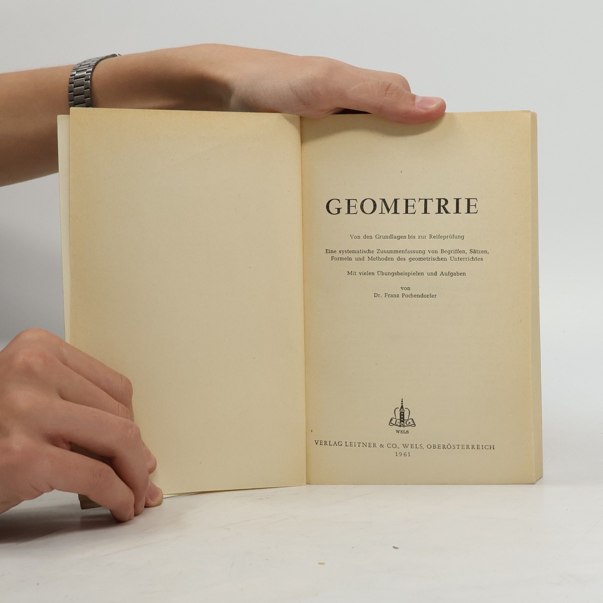 Dr. Franz Pochendorfer GEOMETRIE