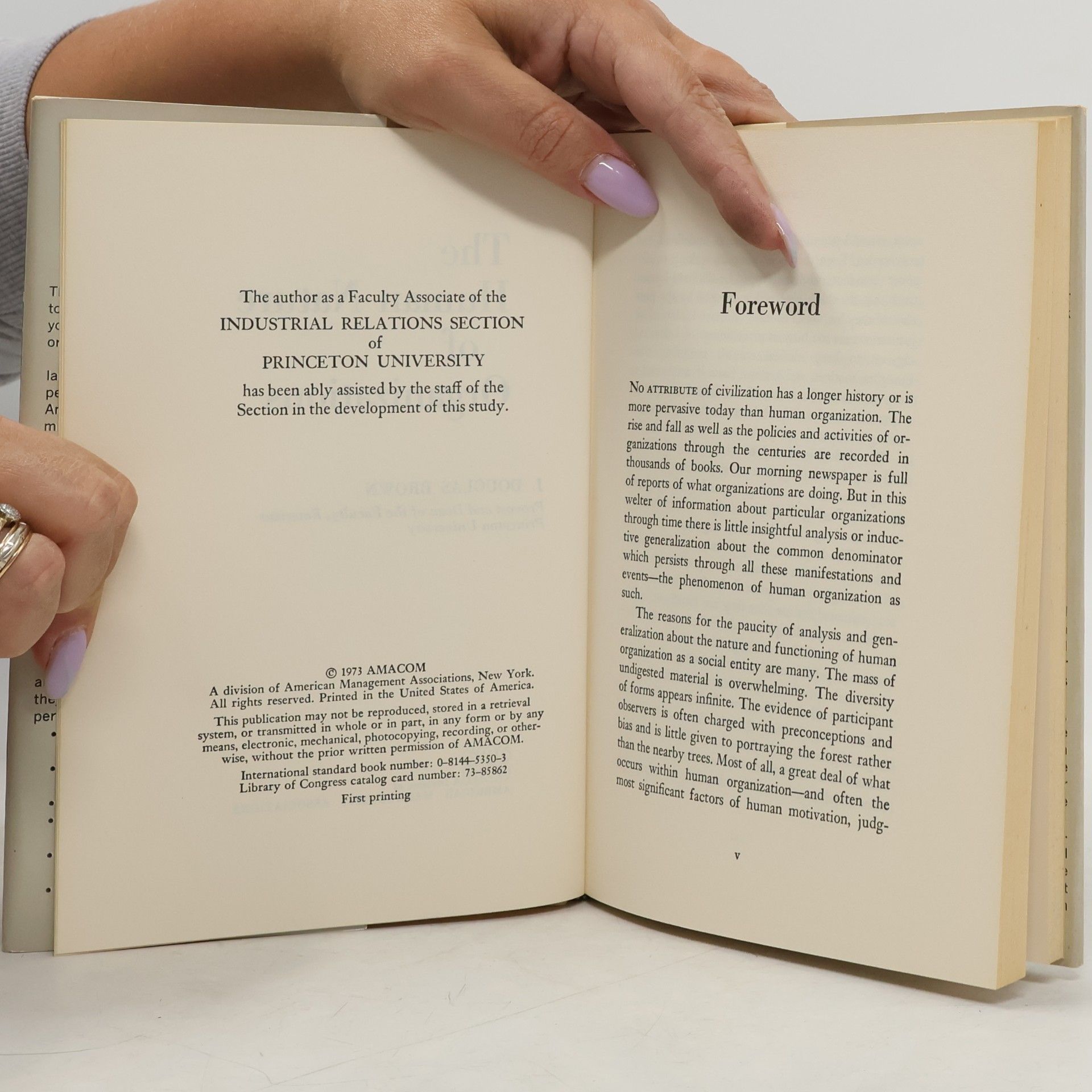 Douglas J. Brown The Human Nature of Organizatio