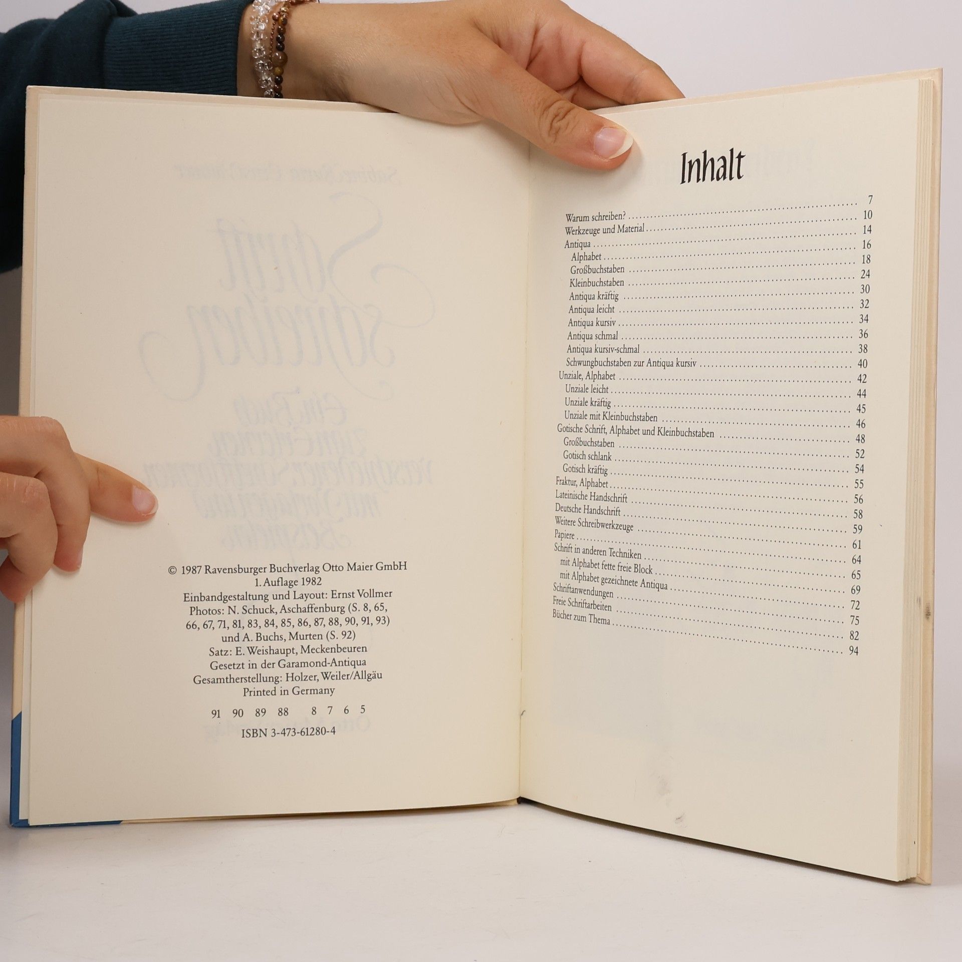 Sabine Burla Schrift schreiben