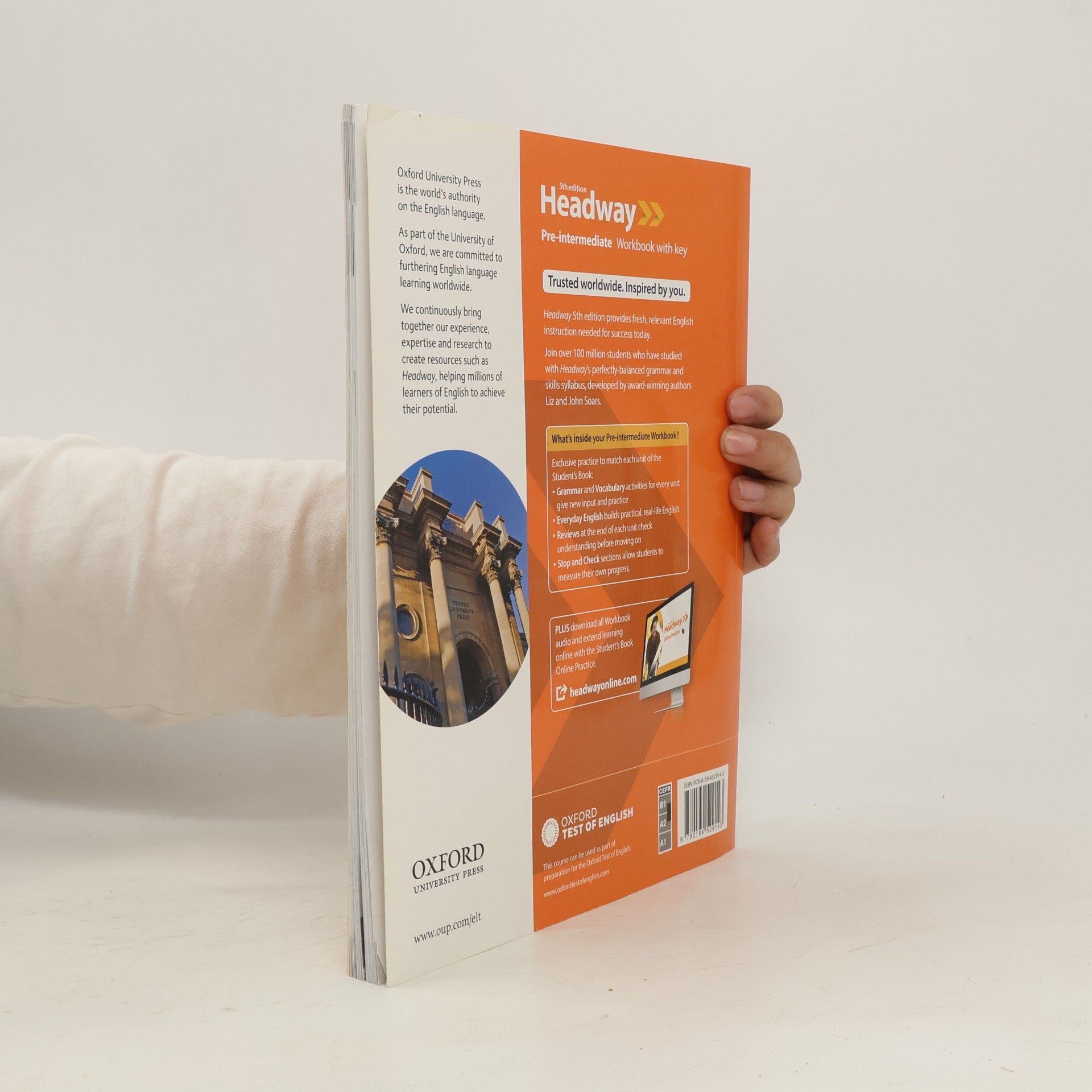 Liz Soars Headway : Pre-Intermediate. Workbook with key