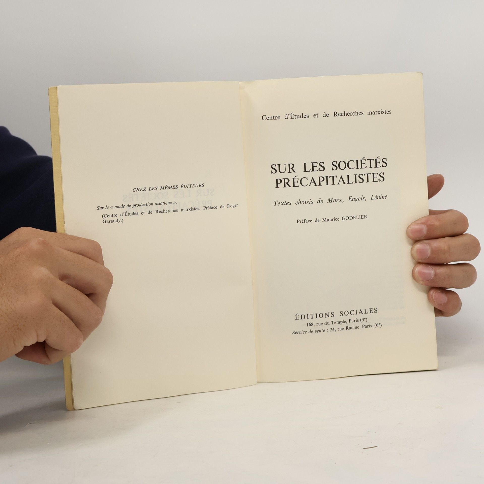 Marx sur les sociétés précapitalistes