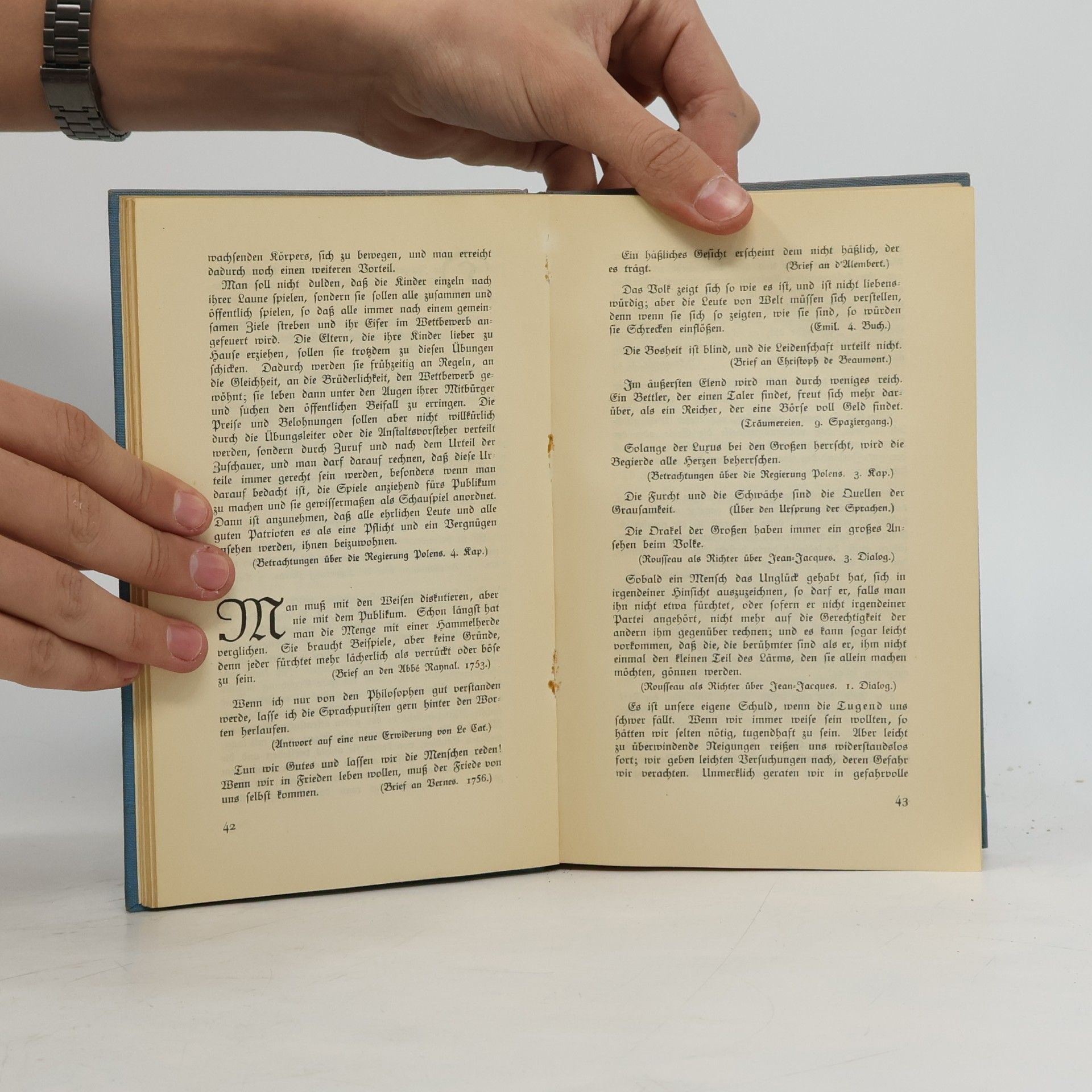 Jean-Jacques Rousseau Das Schönte ais seinen Werken