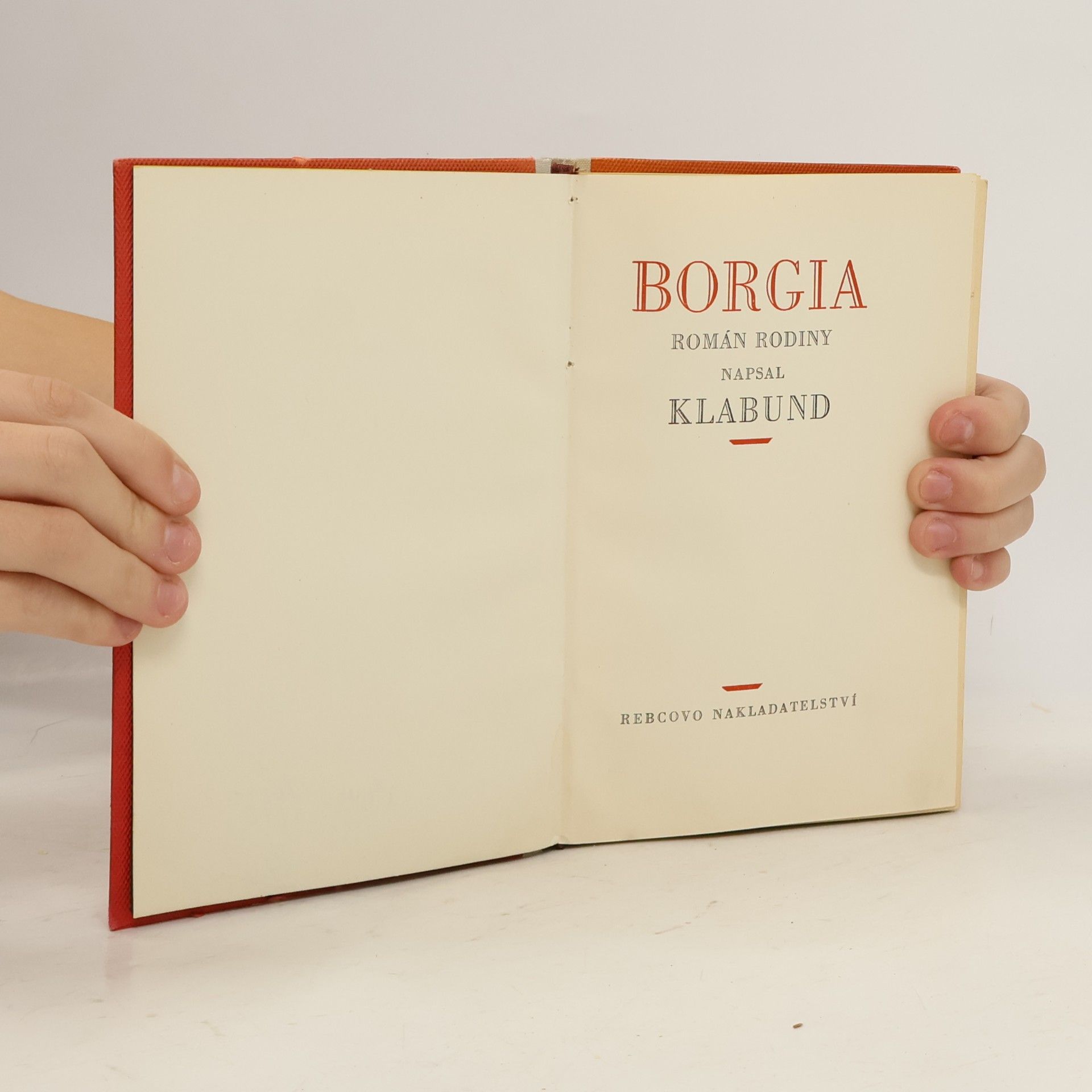 Klabund Borgia. Román rodiny
