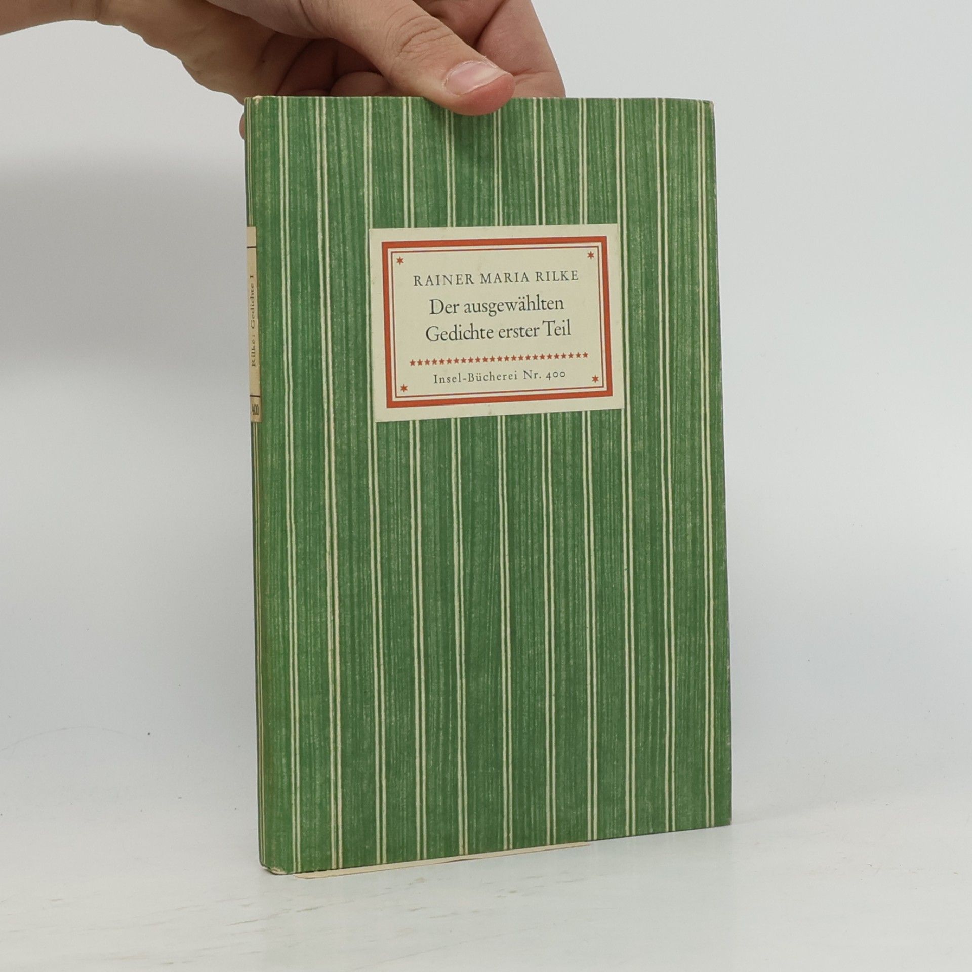 Rainer Maria Rilke Der ausgewählten Gedichte erster Teil