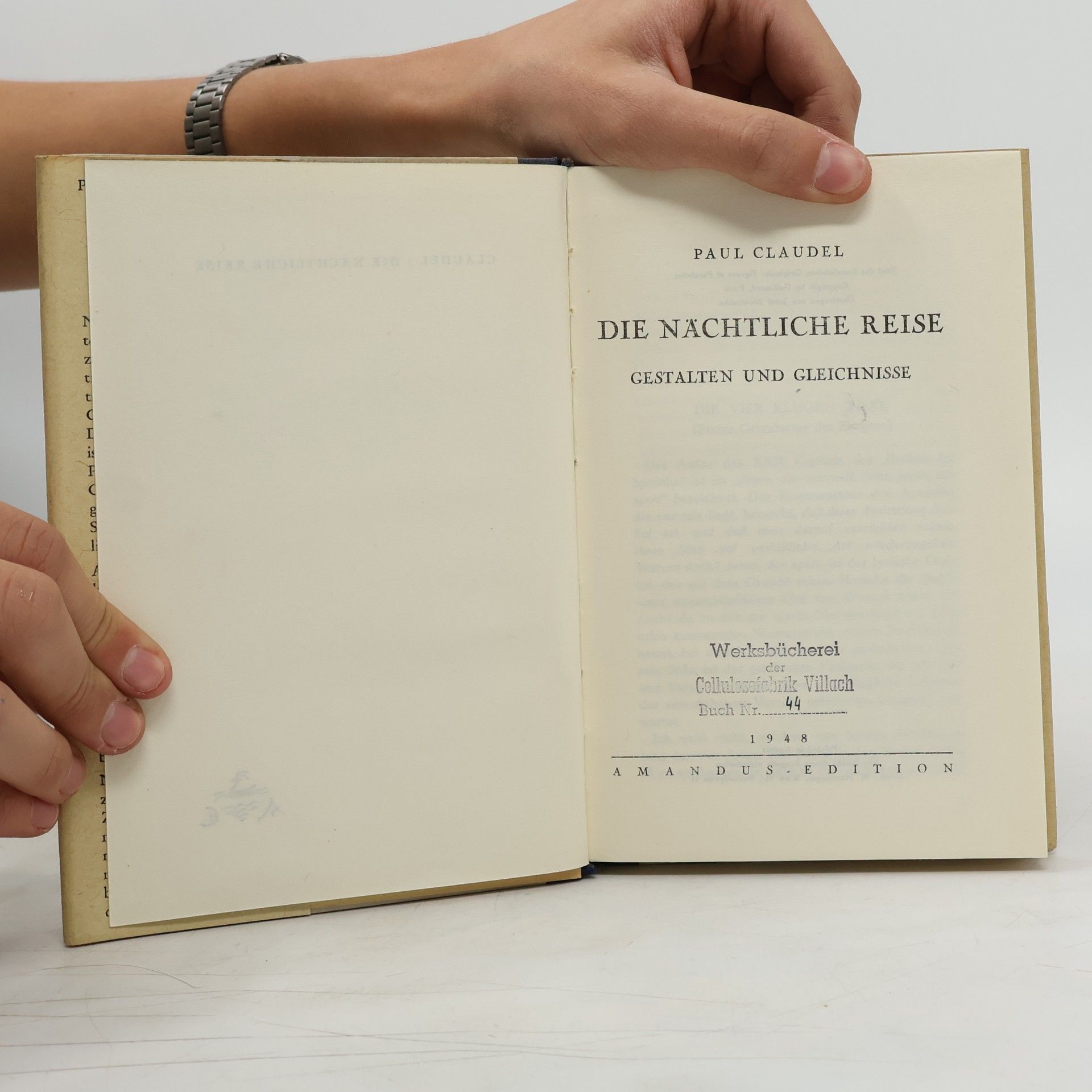 Paul Claudel DIE NÄCHTLICHE REISE