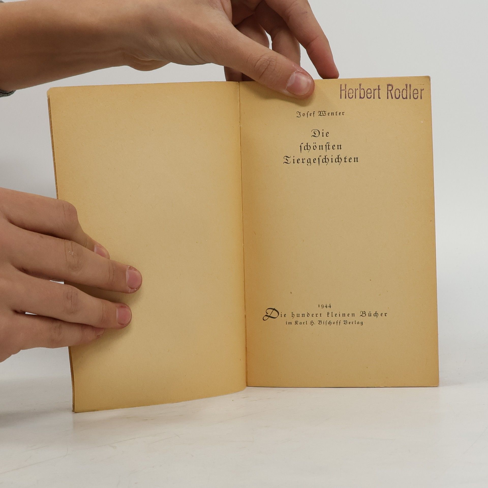 Josef Wenter Die schönsten Tiergeschichten