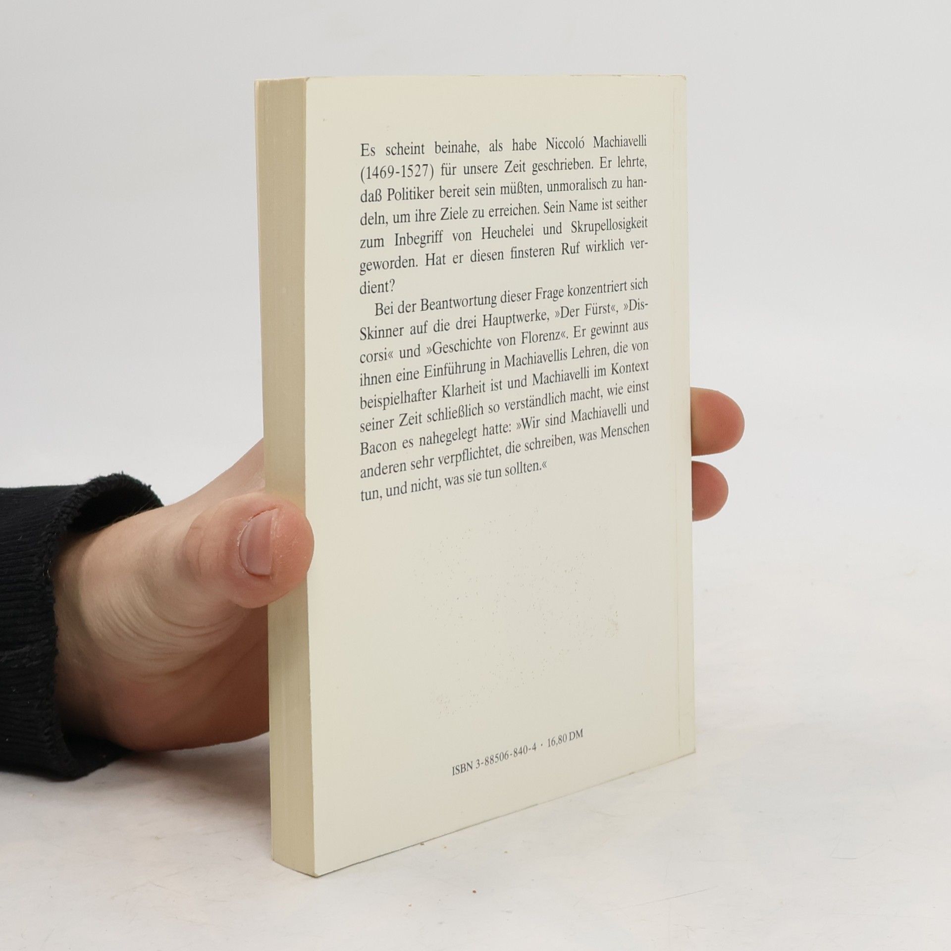 Quentin Skinner Machiavelli zur Einführung