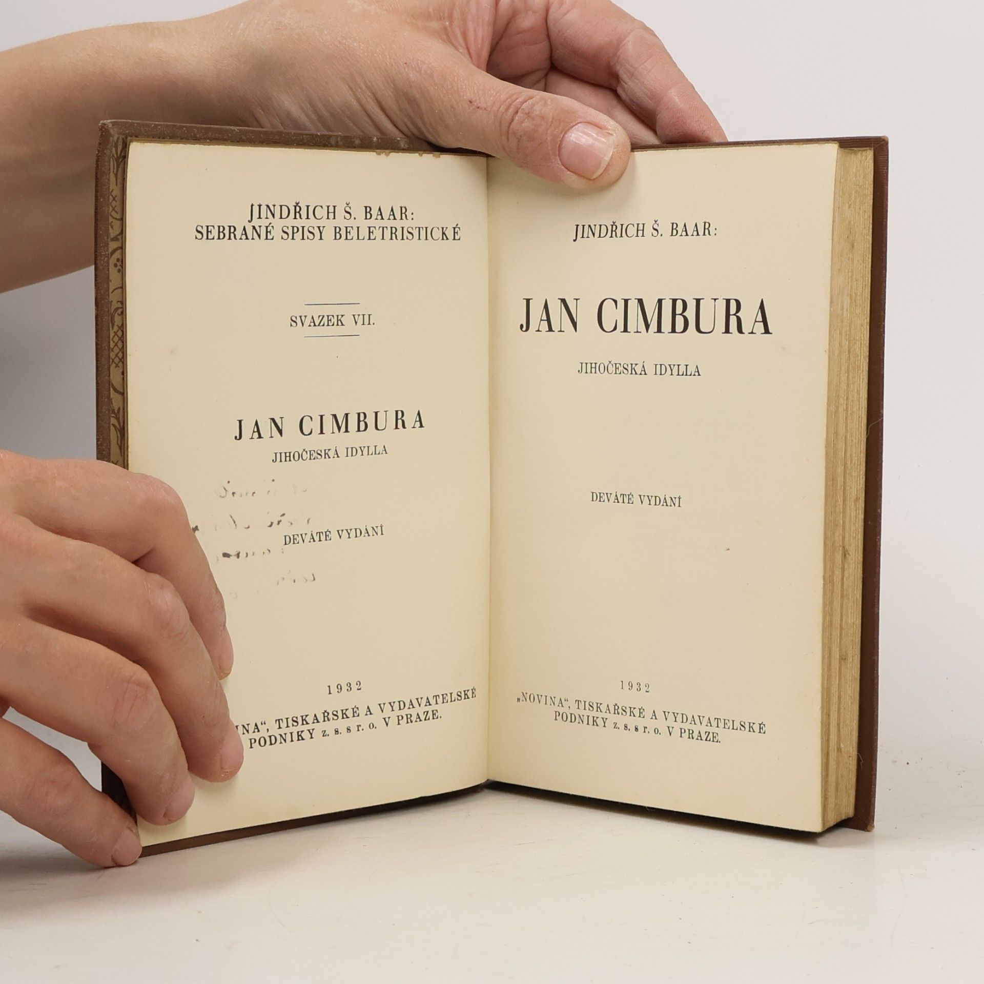 Jindřich Šimon Baar Jan Cimbura
