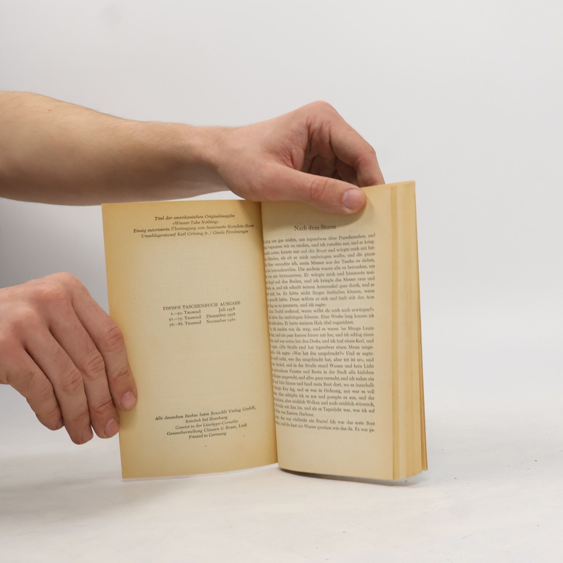 Ernest Hemingway Der Sieger geht leer aus. 14 Stories