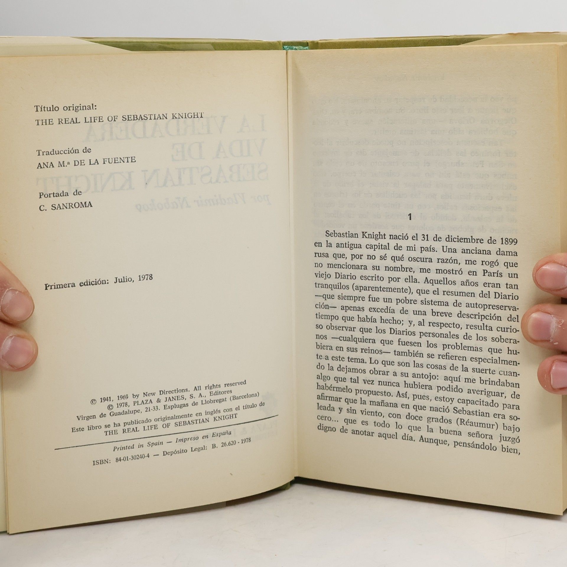 Vladimir Nabokov La Verdadera Vida De Sebastian Knight