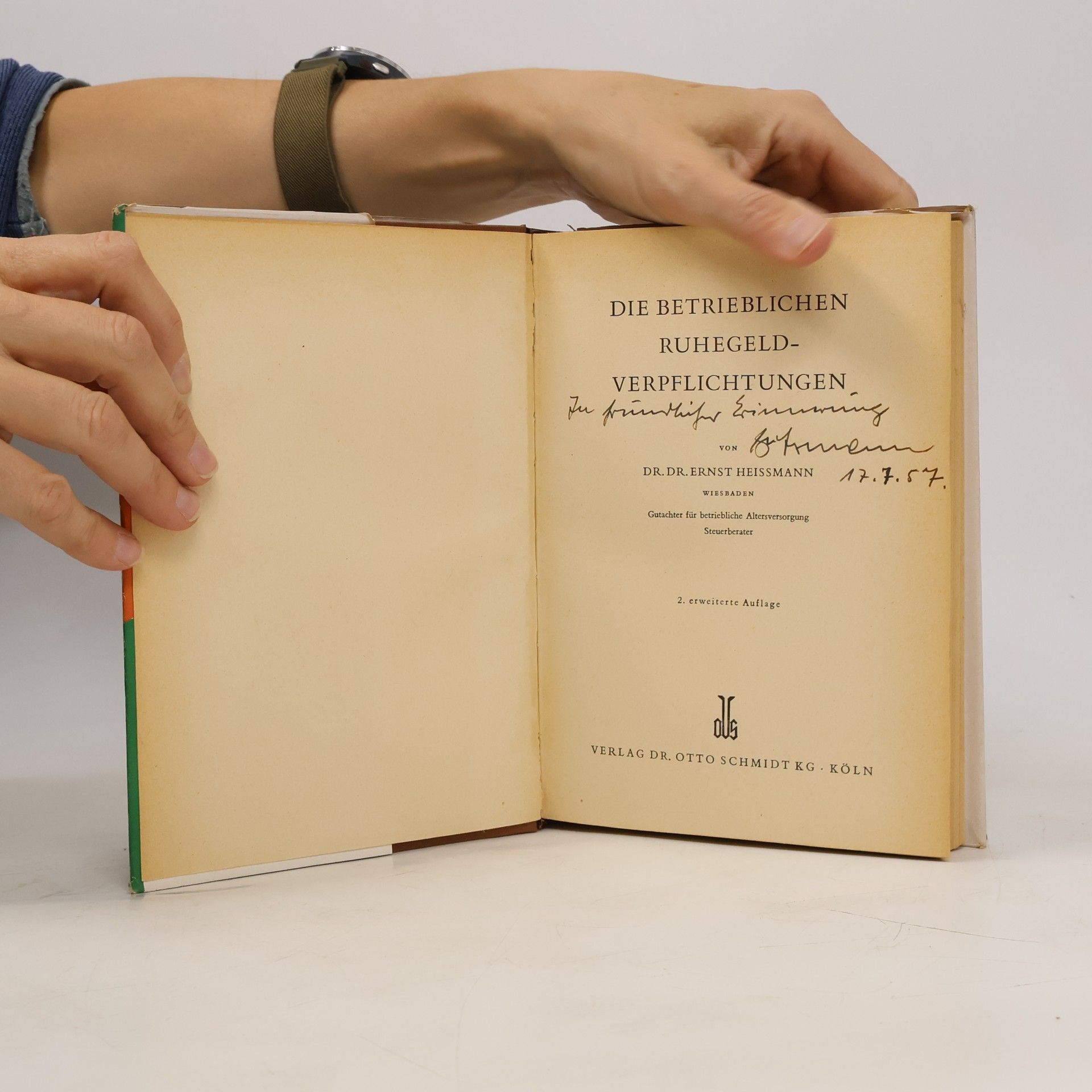 Ernst Heissmann Die betrieblichen Ruhegeldverpflichtungen