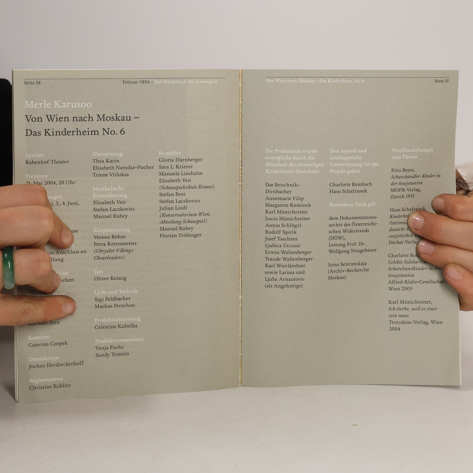 Various authors Februar 1934 - Das Wörterbuch des Schweigens