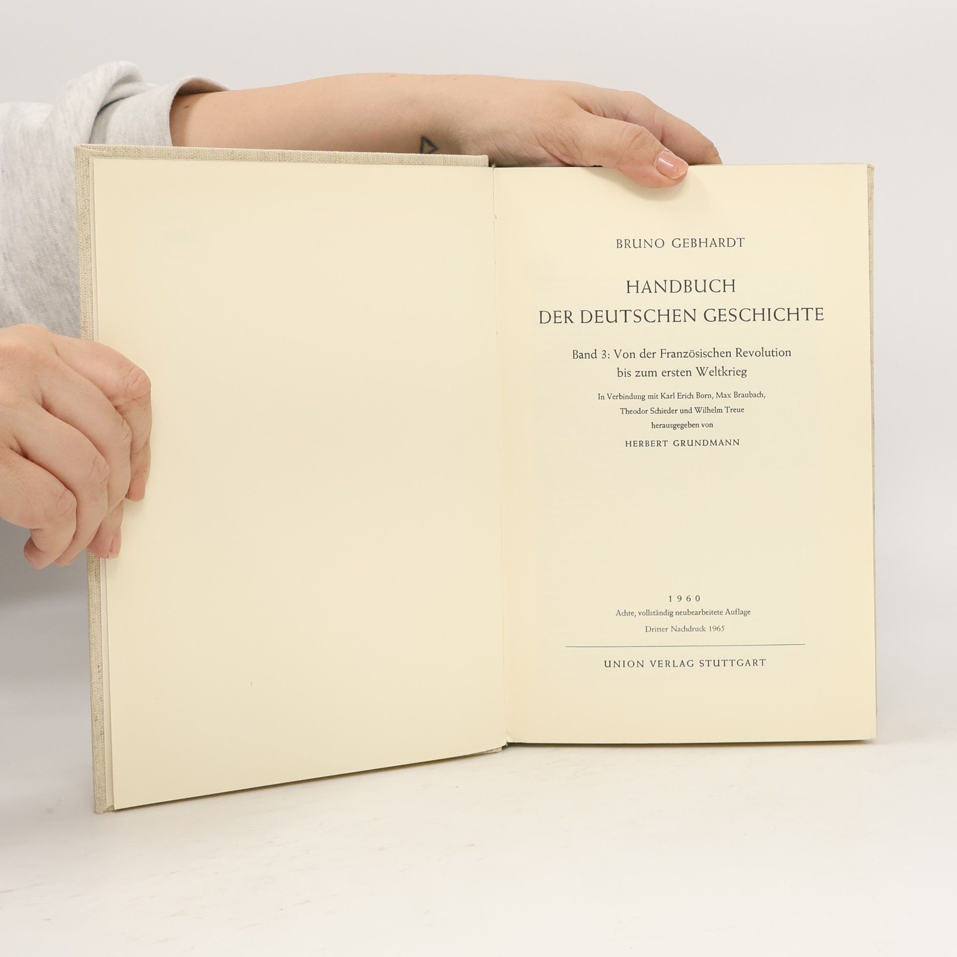Bruno Gebhardt Handbuch der deutschen Geschichte. III. Band