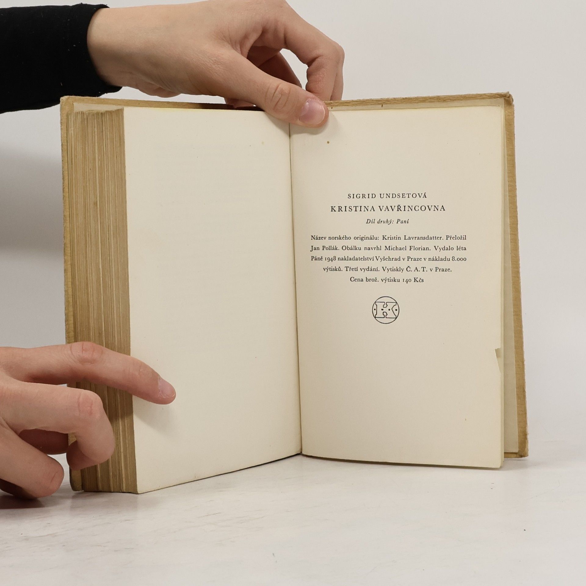 Sigrid Undset Kristina Vavřincovna 2