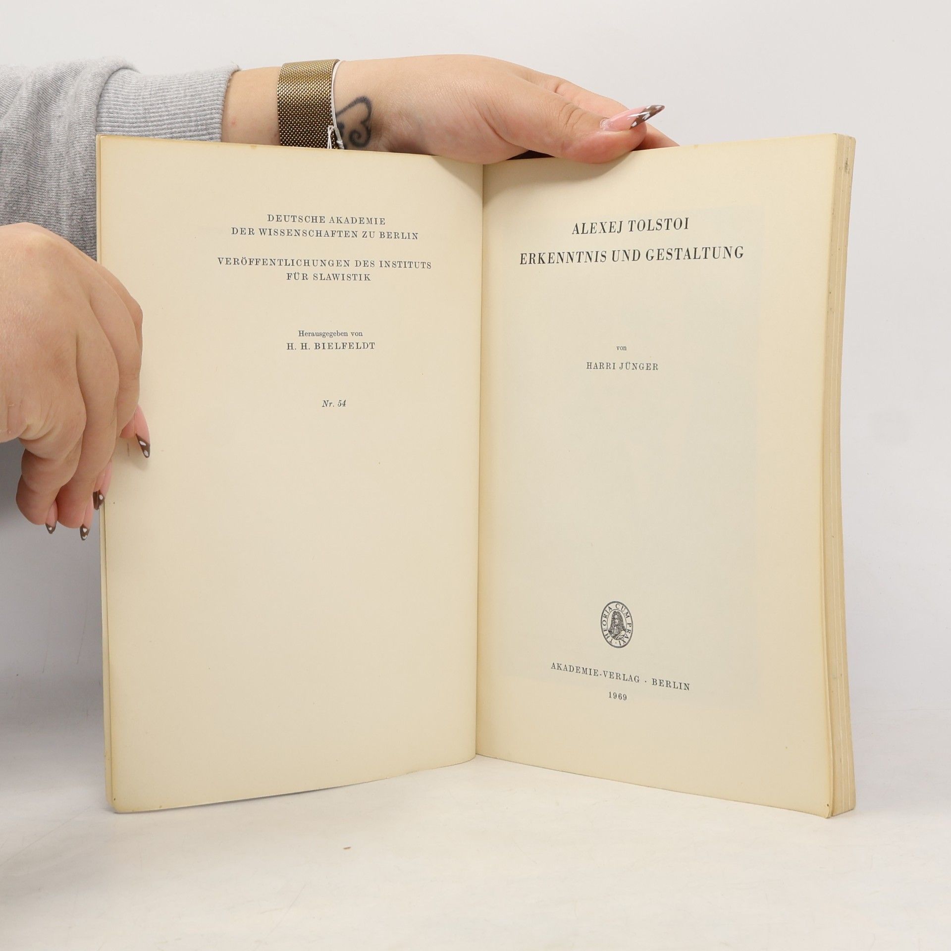 Harri Jünger Alexej Tolstoi: Erkenntnis und Gestaltung