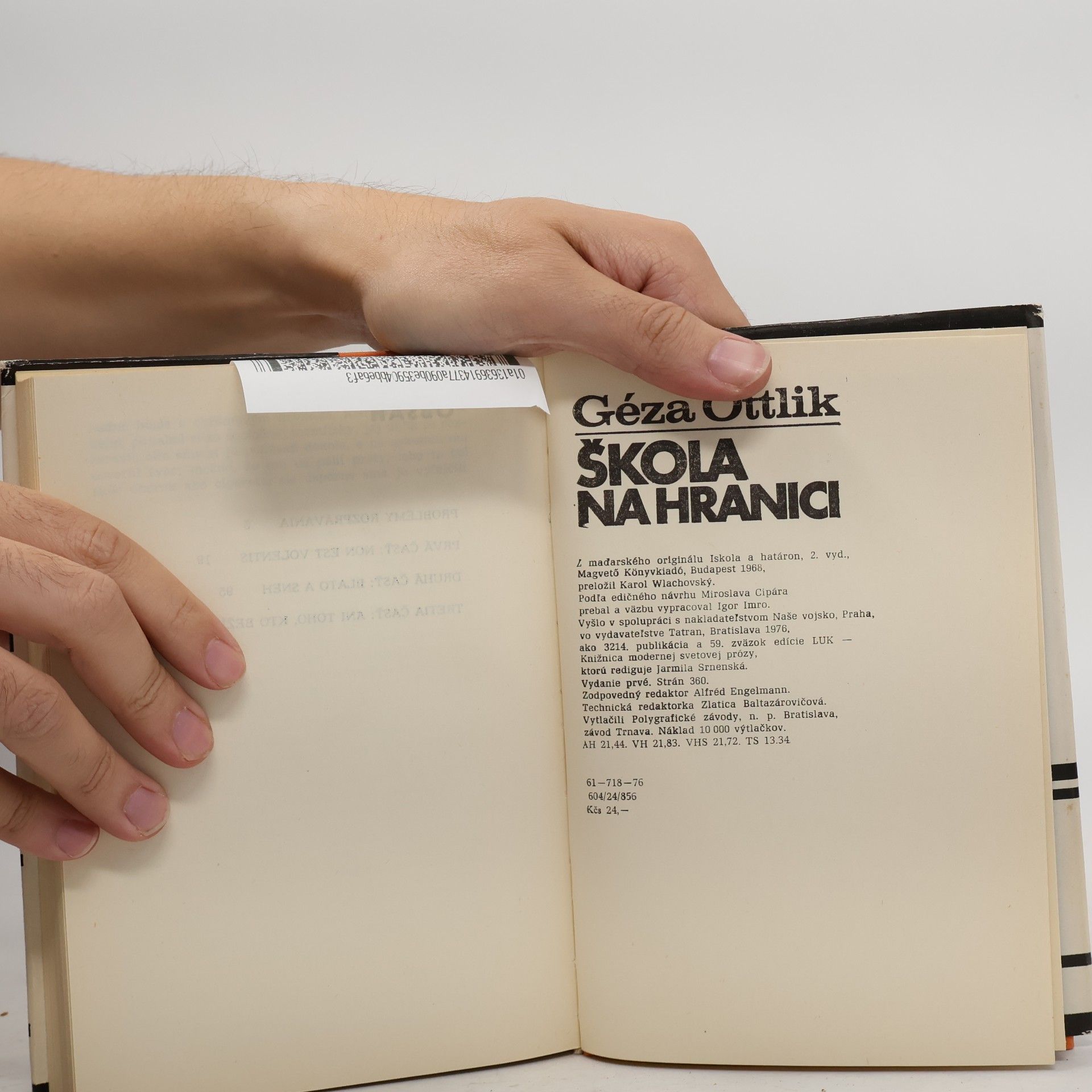 Géza Ottlik Škola na hranici