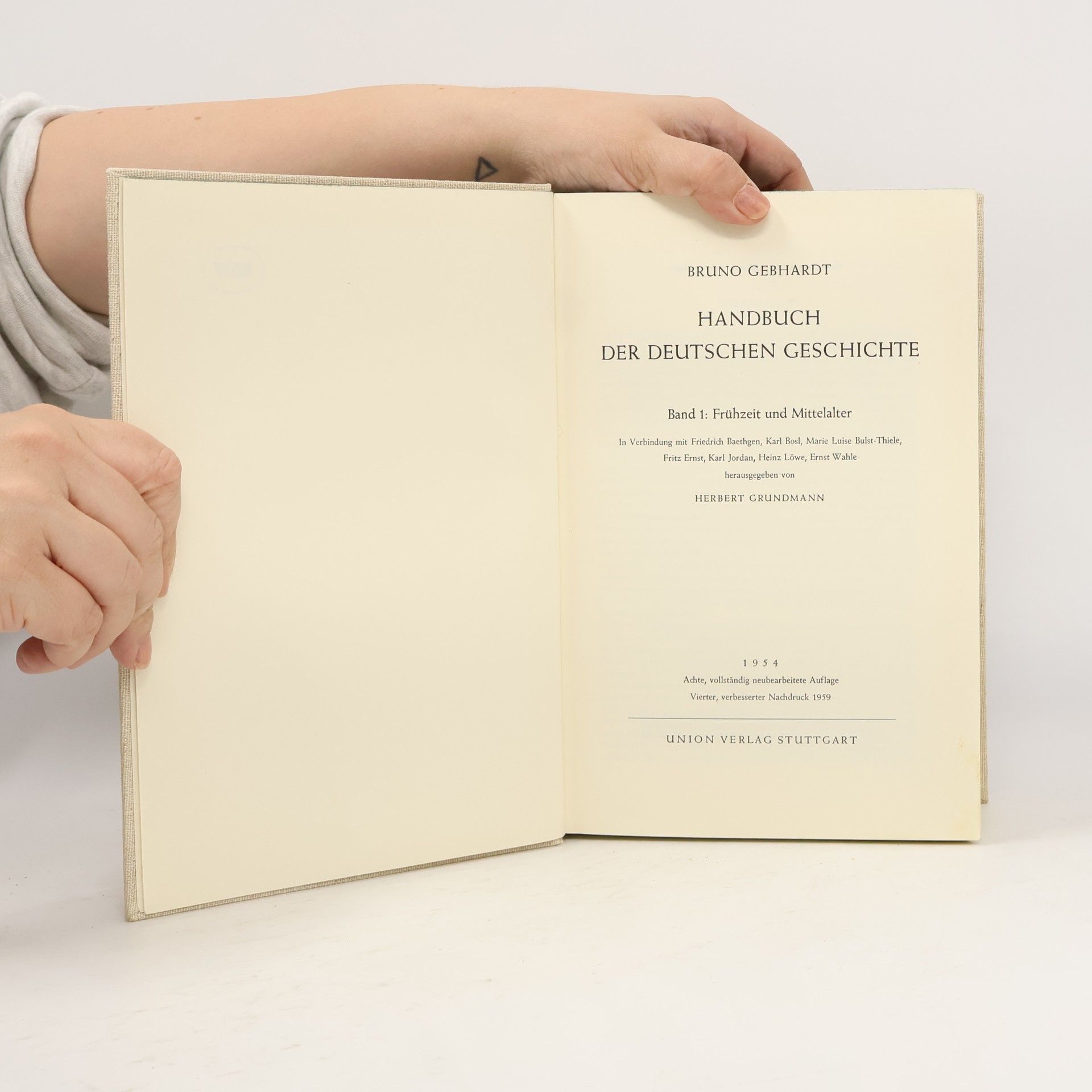 Bruno Gebhardt Handbuch der deutschen Geschichte I.