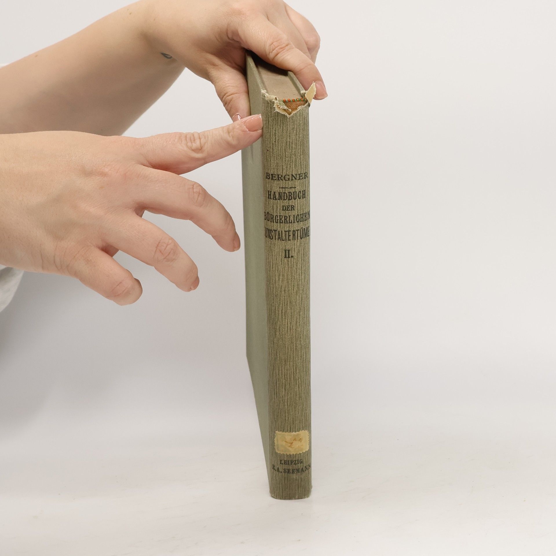 Heinrich Bergner Handbuch der kirchlichen Kunstaltertümer in Deutschland II.